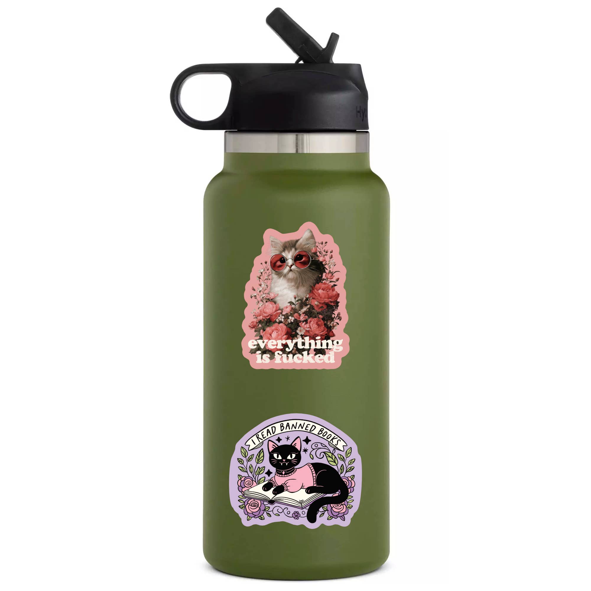 Juju and Moxie - Swear Kitty Cat Feline Cute High Quality Vinyl Sticker