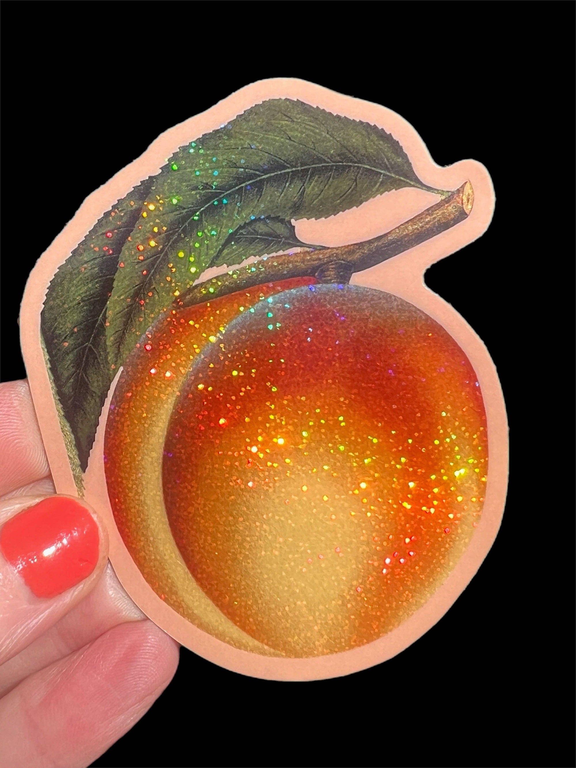 Astral Weekend - Peach Glitter STICKER