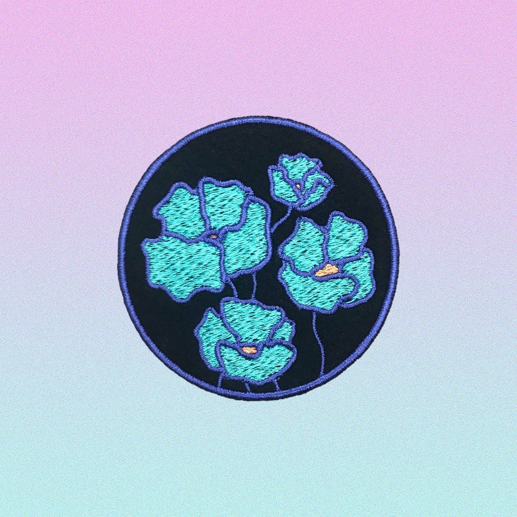 The Space Bureau - Poppy Flower Patch - Iron-on