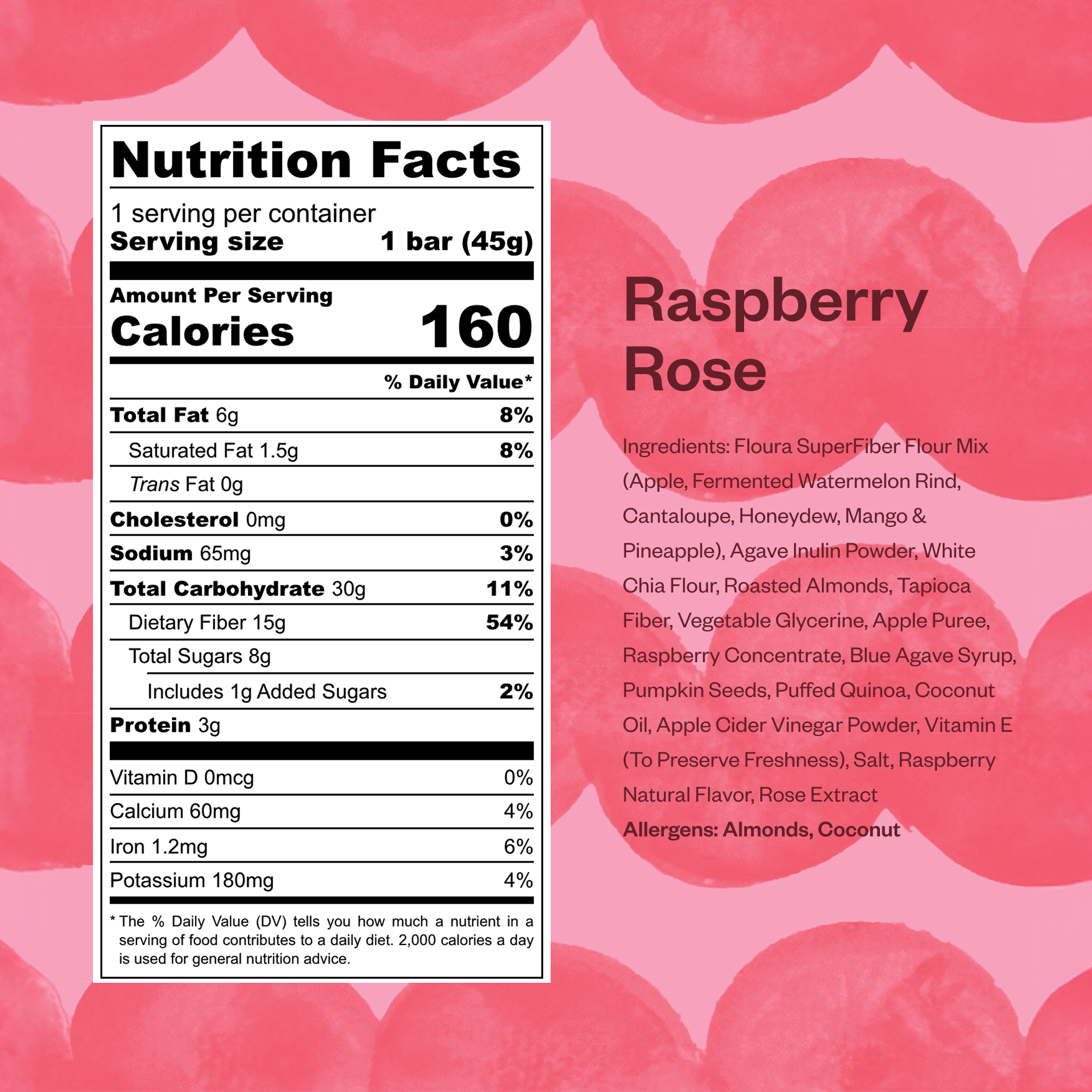 Floura - Daily Fiber Bar- Raspberry Rose at Space Camp in Portland, Oregon
