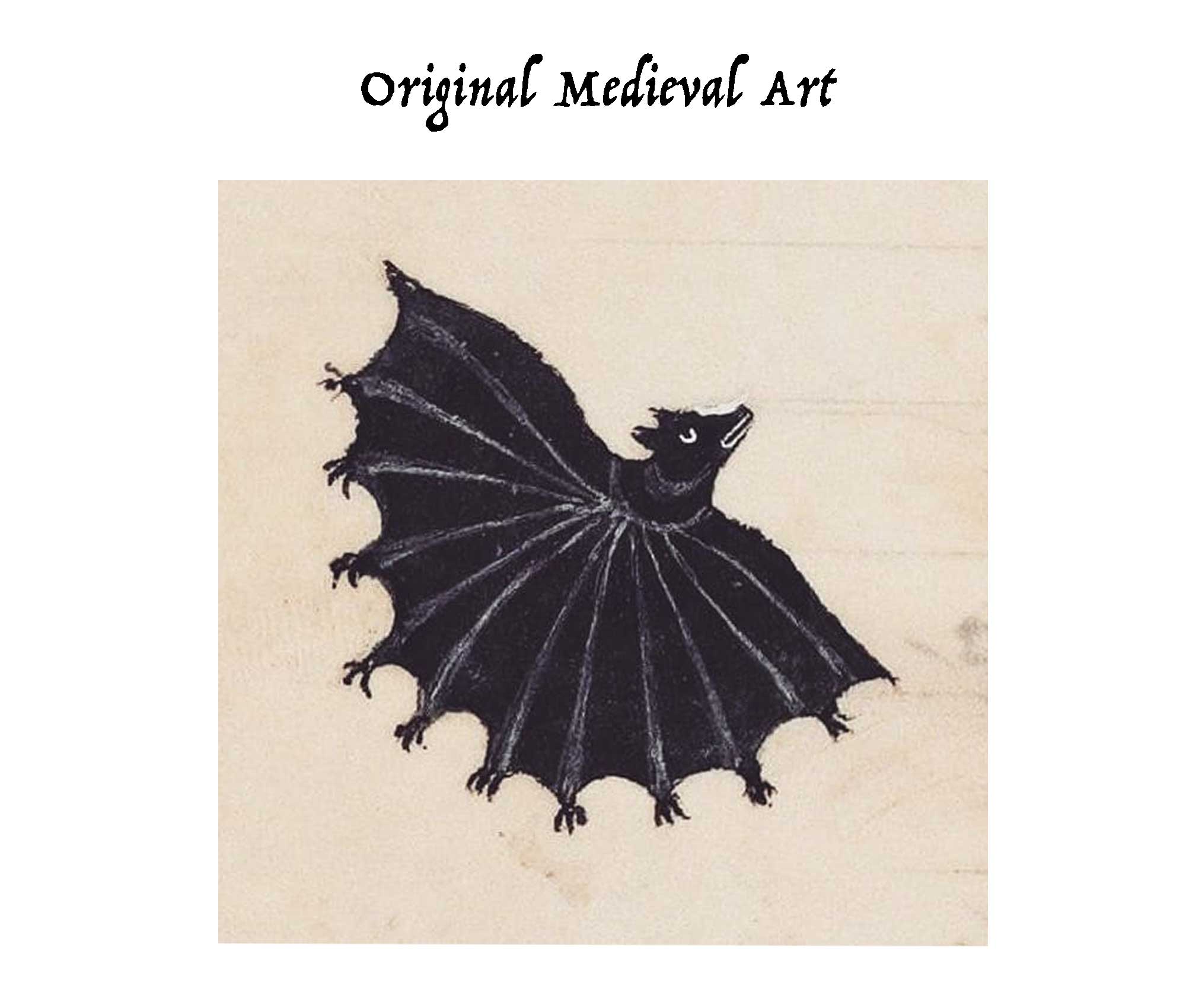 Medieval Bat - Embroidered Patch - Space Camp