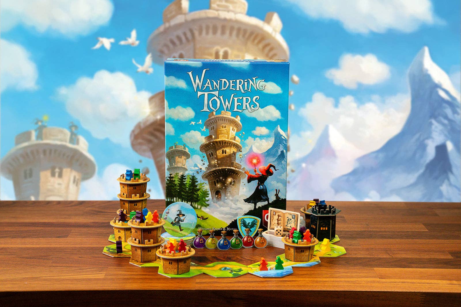 Capstone Games - Wandering Towers: Base Game / 30 minutes / 1-6 Players