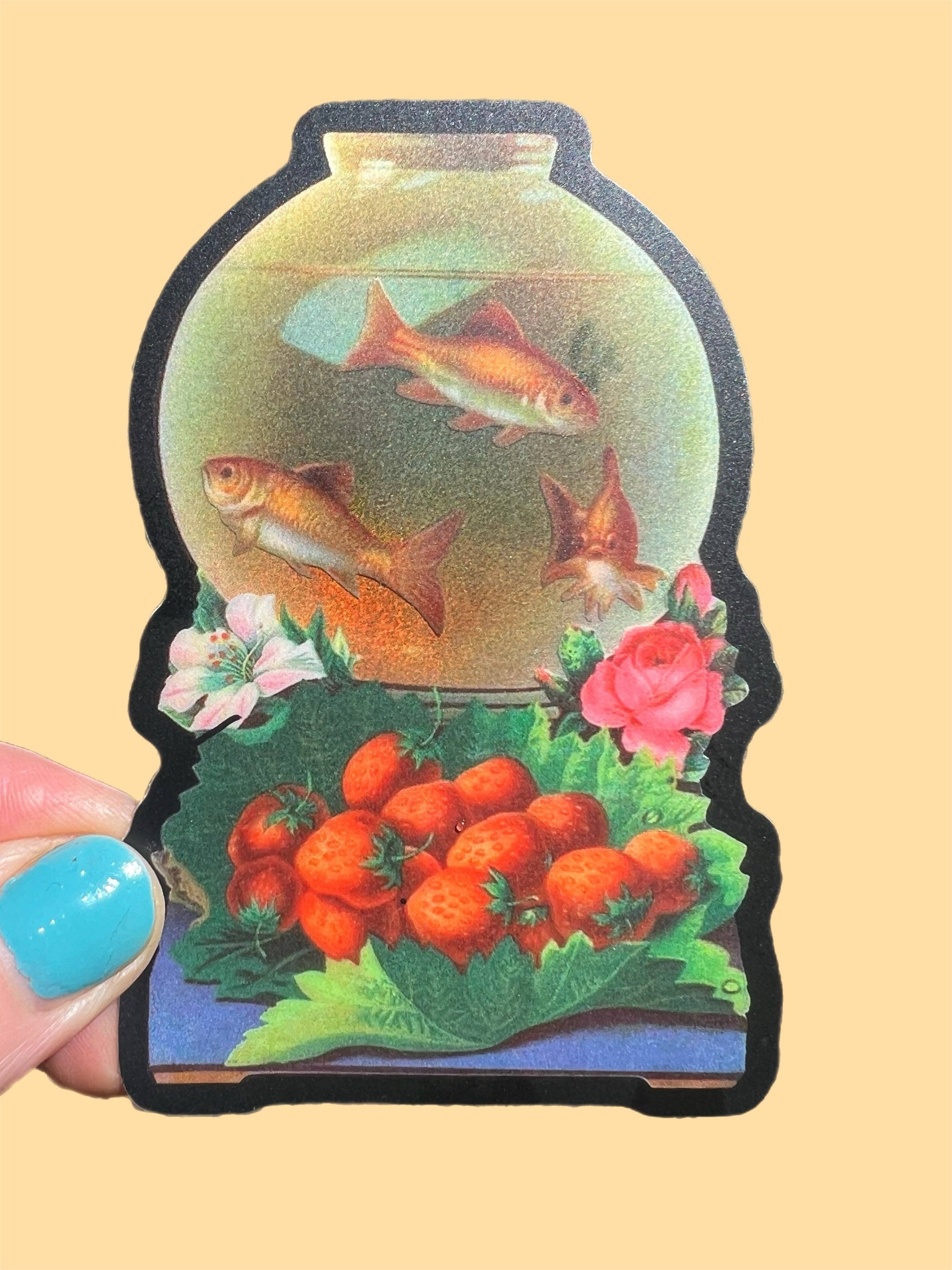 Goldfish Bowl 3" Sticker