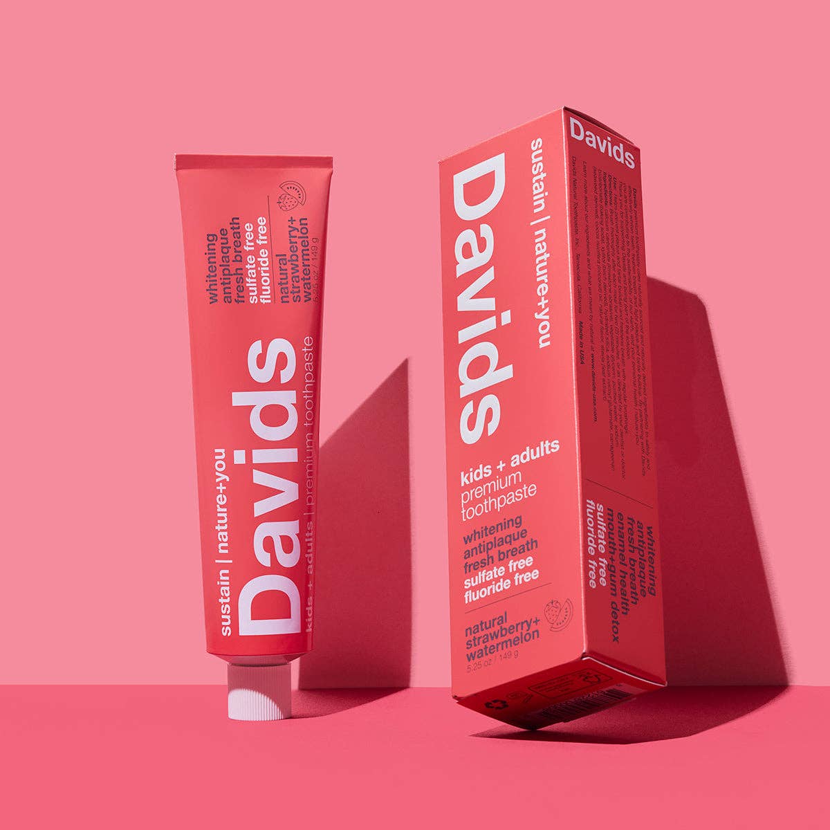 Davids - Kids + Adults Premium Toothpaste - Strawberry Watermelon