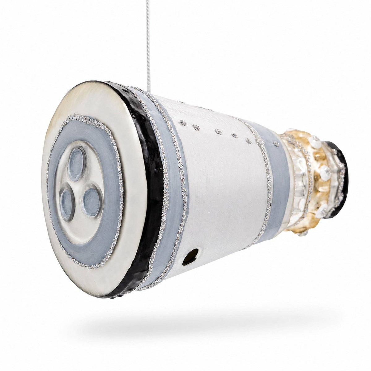 Mars Space Shuttle - Glass Ornament