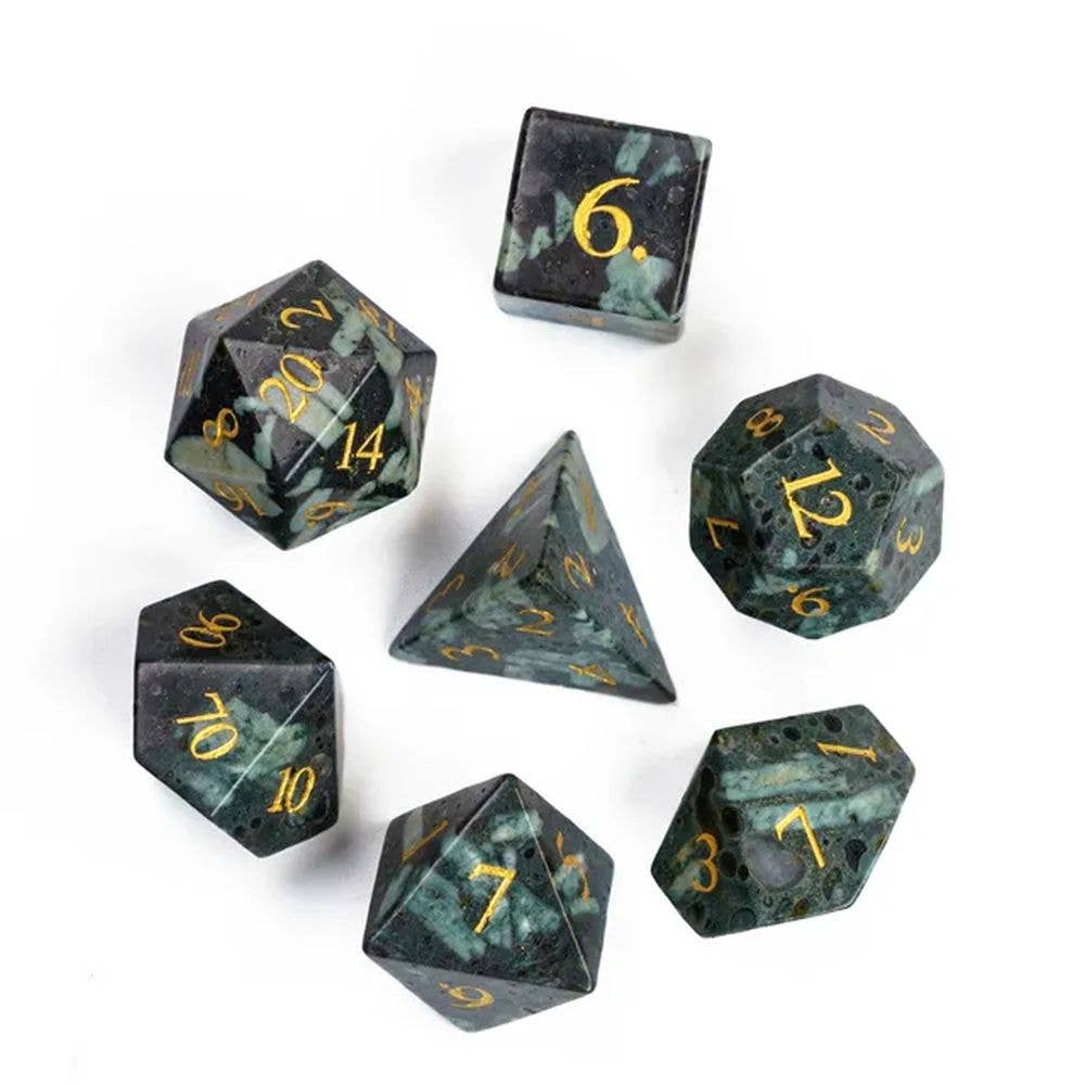 Verdant Core - Stone Dice Set