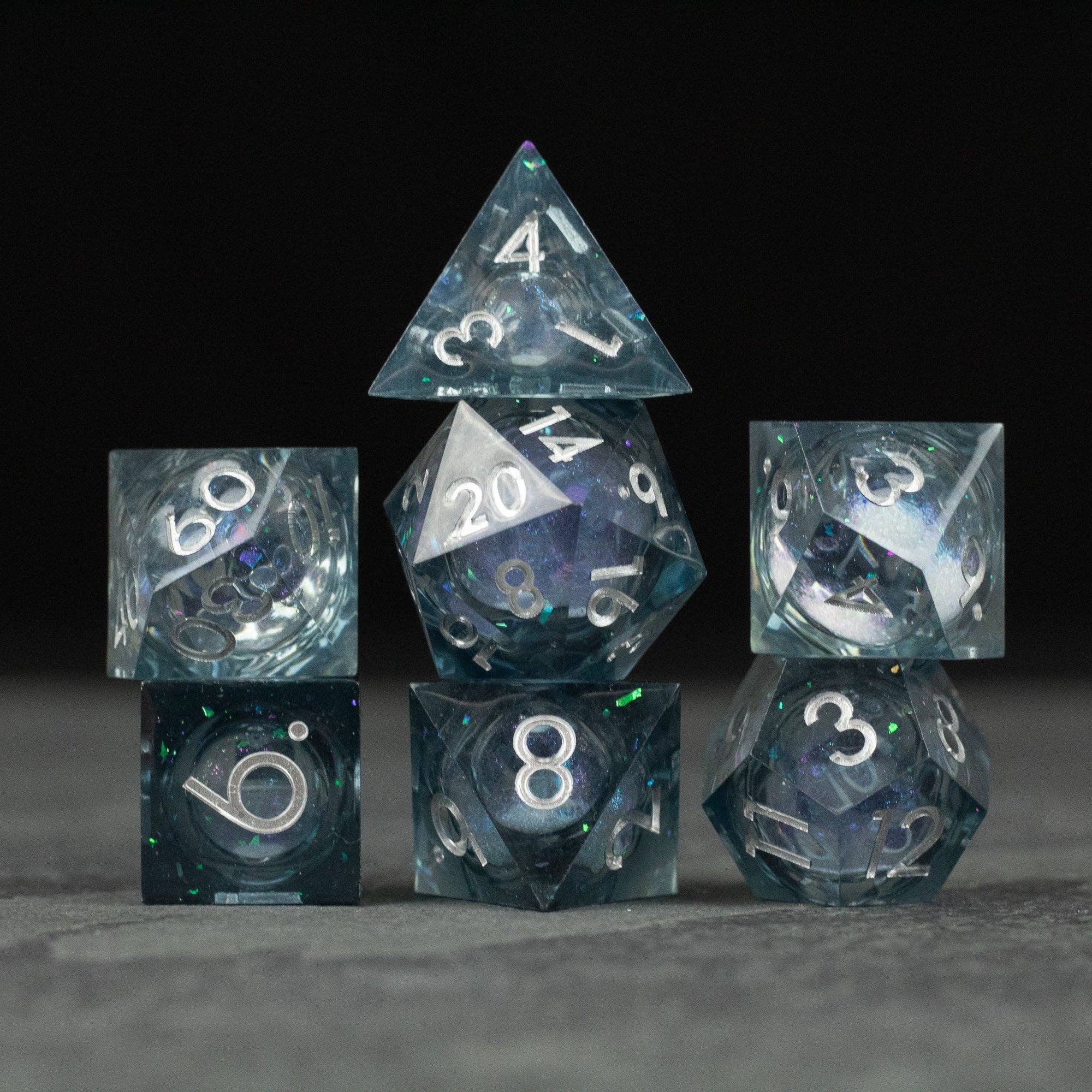 Astral Sea Liquid Core Dice Set - Space Camp