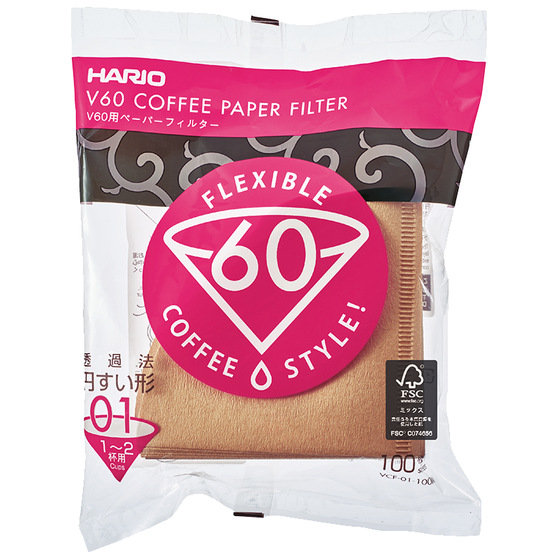 Hario - V60 Paper Filter - Natural Brown