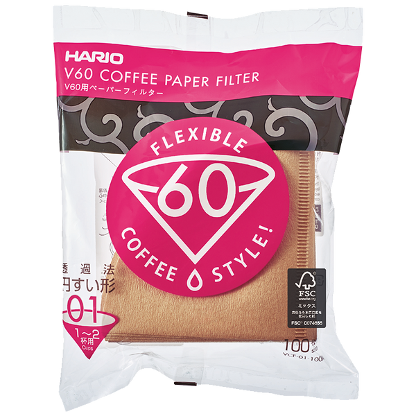 Hario - V60 Paper Filter - Natural Brown