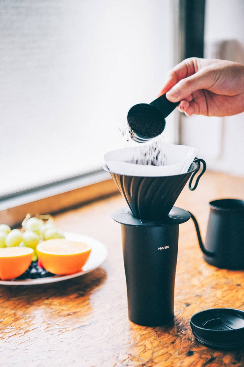 HARIO USA - V60 Metal Coffee Dripper 02: Matte Black