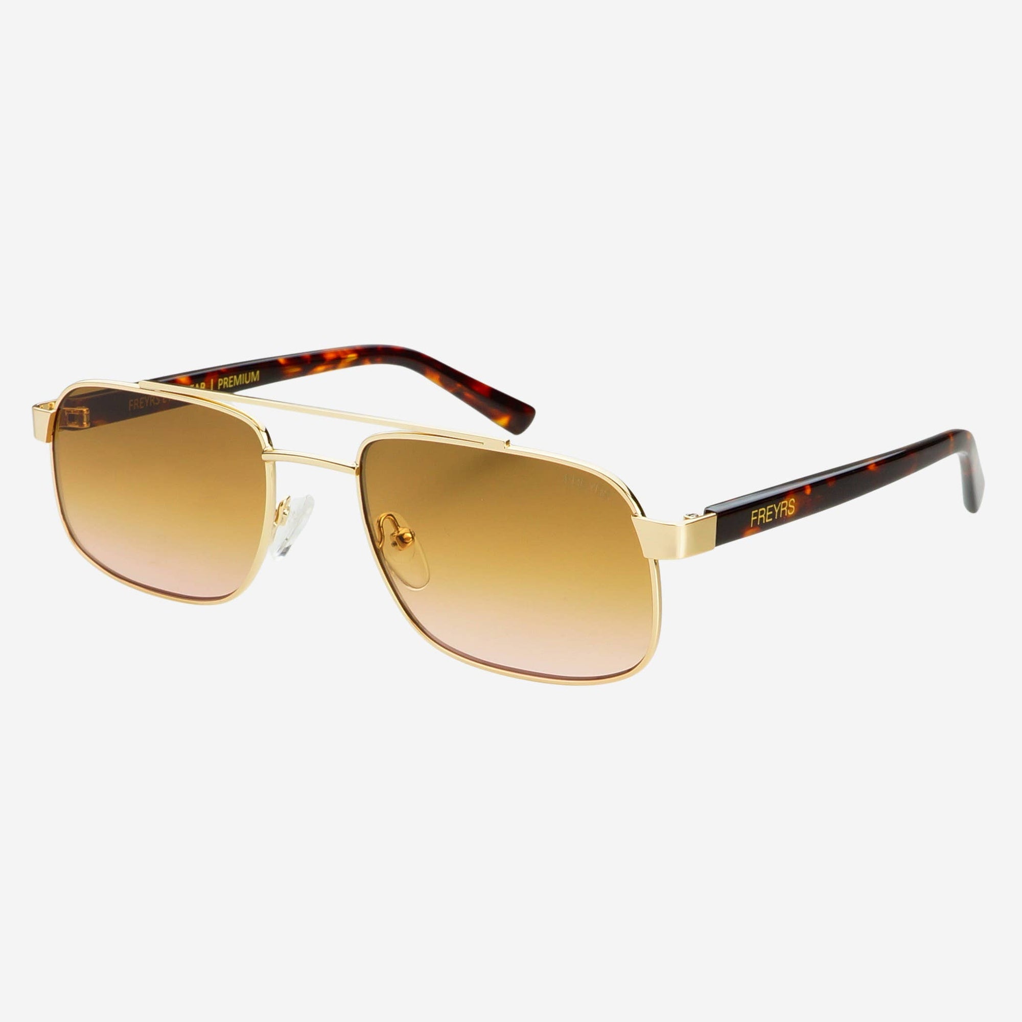 FREYRS - Vesper Sunglasses - Gold/Brown Pink