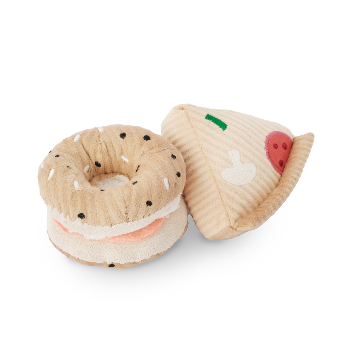 Lambwolf Collective - Kitty Pizza & Bagel Cat Toy Set