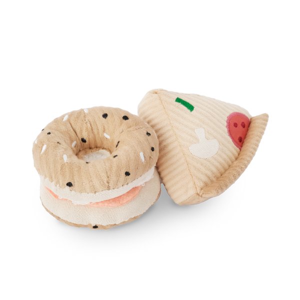Lambwolf Collective - Cat Toy Set - Kitty Pizza & Bagel