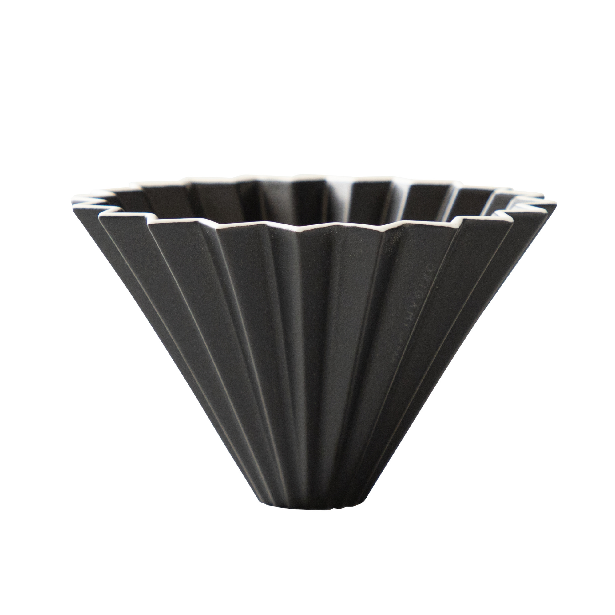 Origami - Pour Over Coffee Dripper - Porcelain M - Matte Black