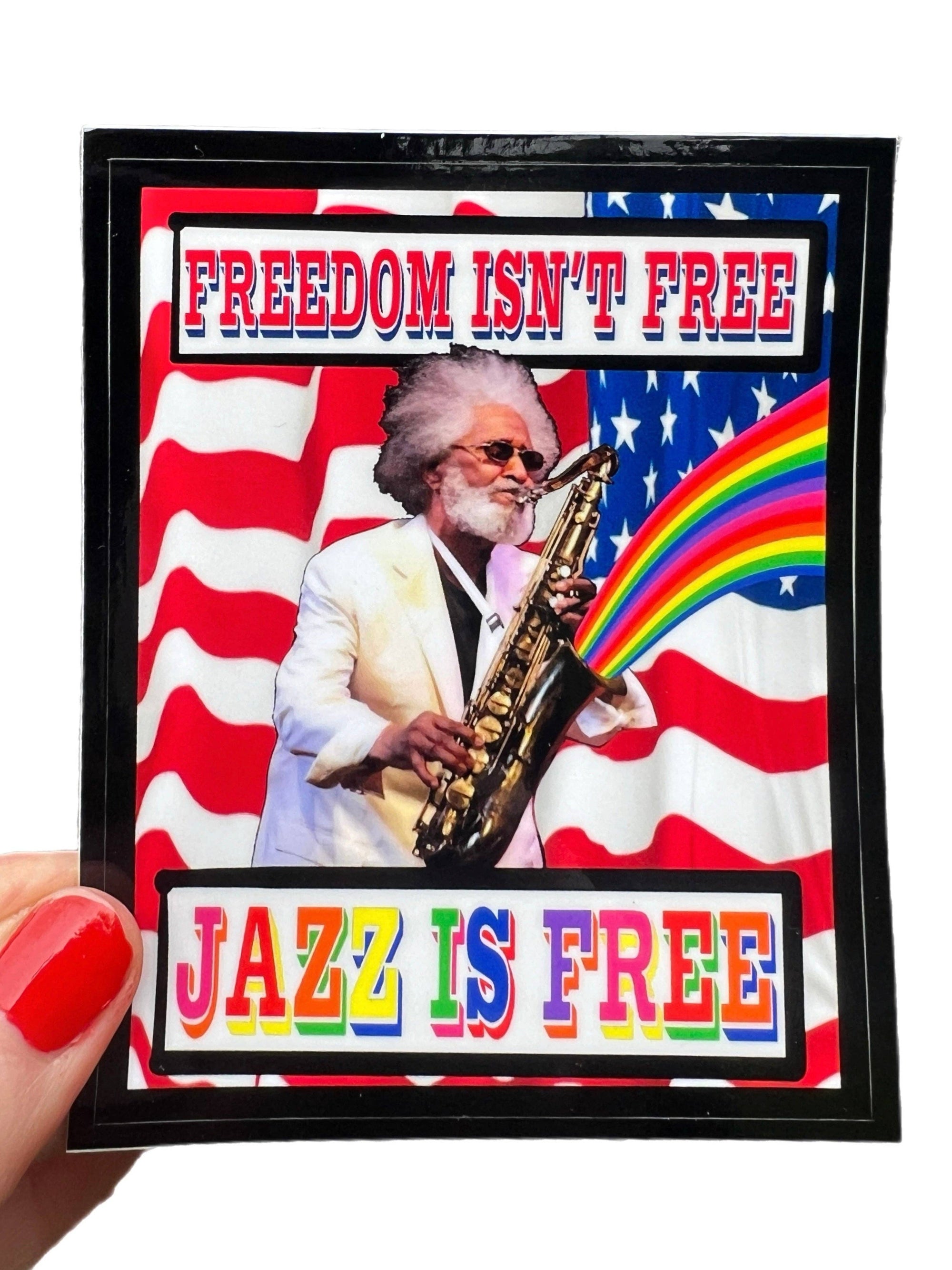 Jazz Is Free - Sonny Rollins Sticker