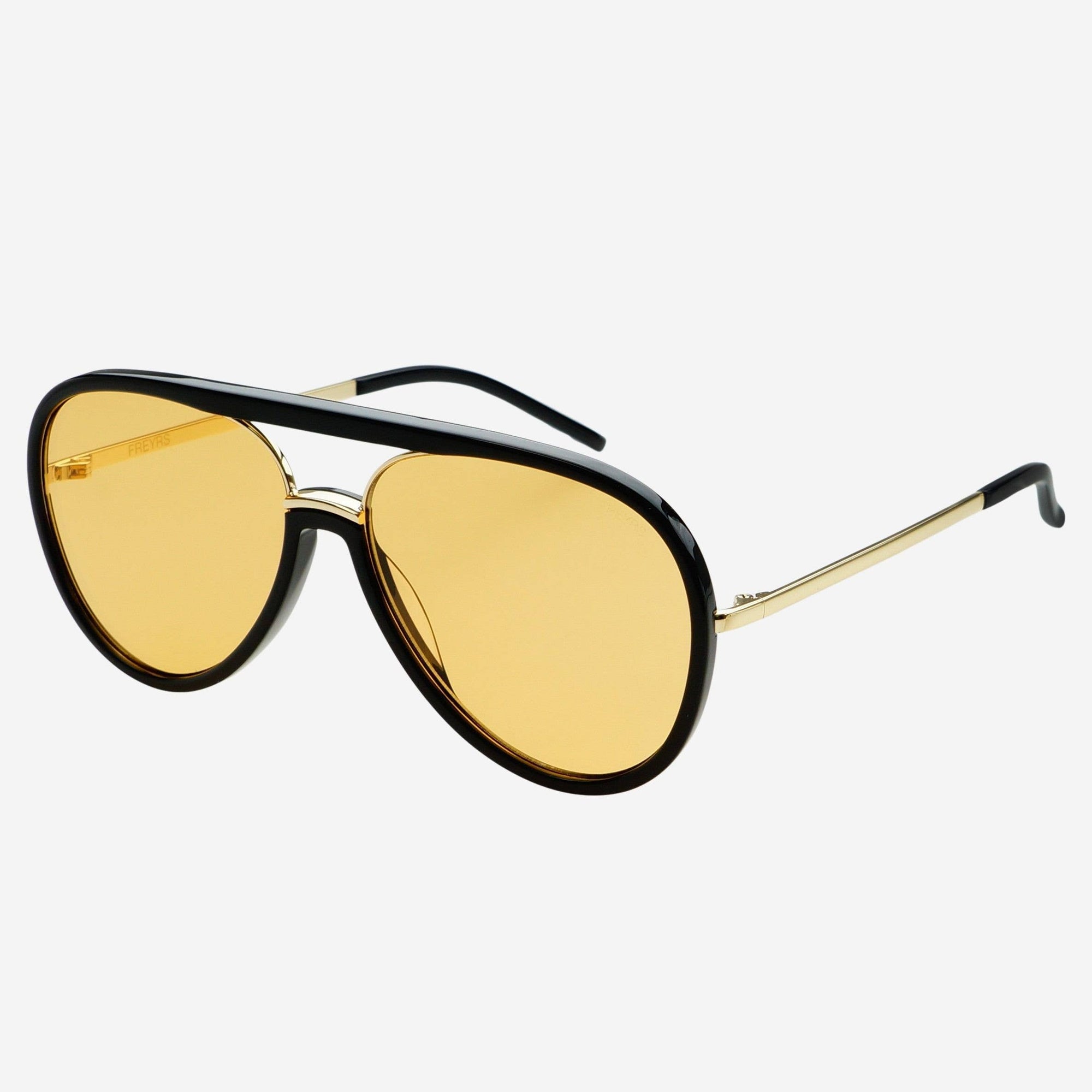 FREYRS - Shay Sunglasses - Black/Soft Amber
