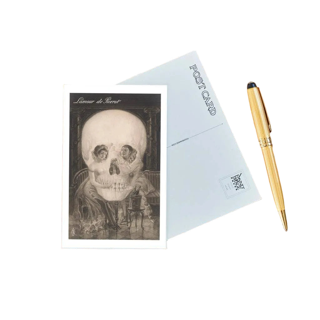 L'Amour de Pierot, Skull - Postcard
