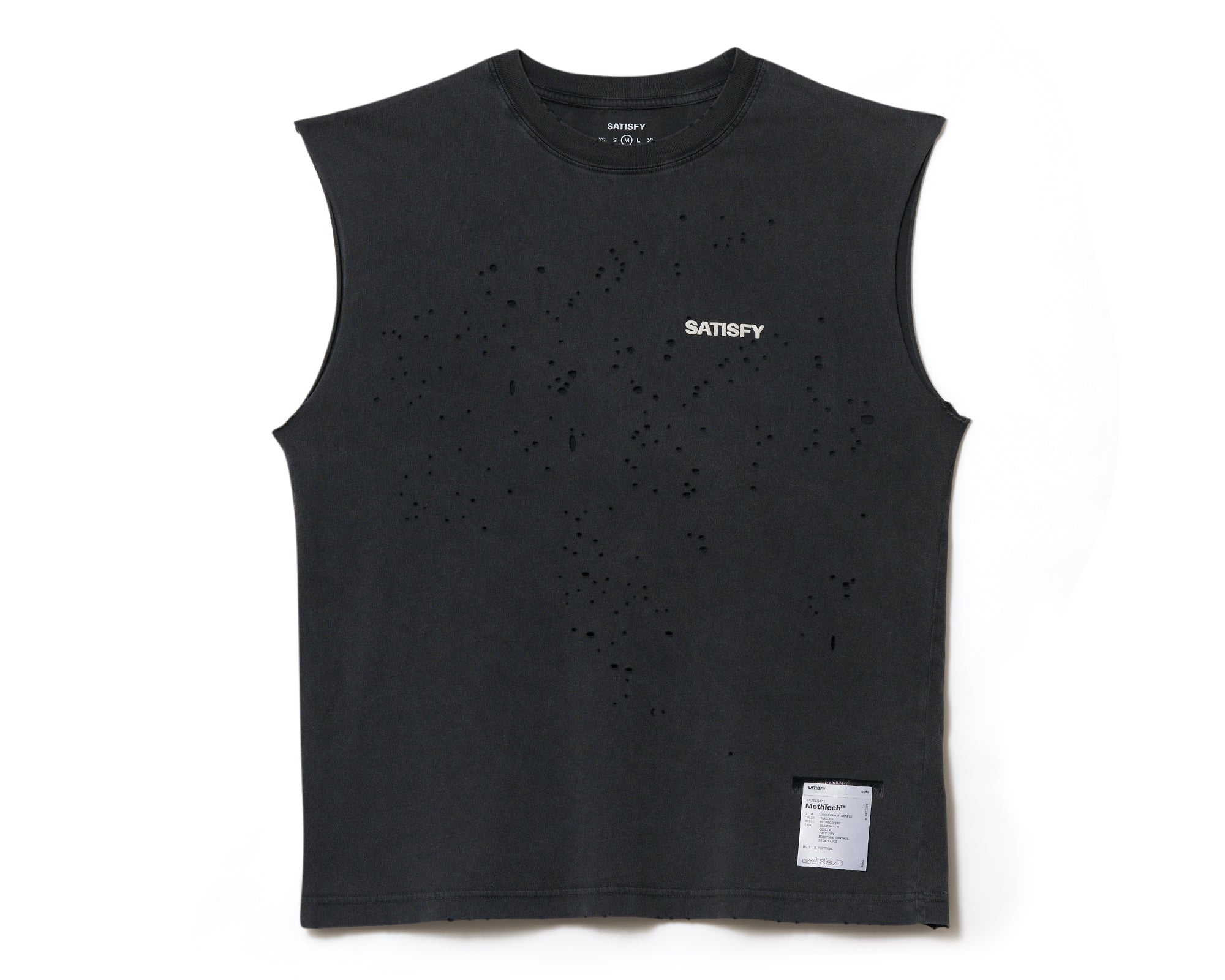 SATISFY - MothTech™ Muscle Tee  - Faded Black