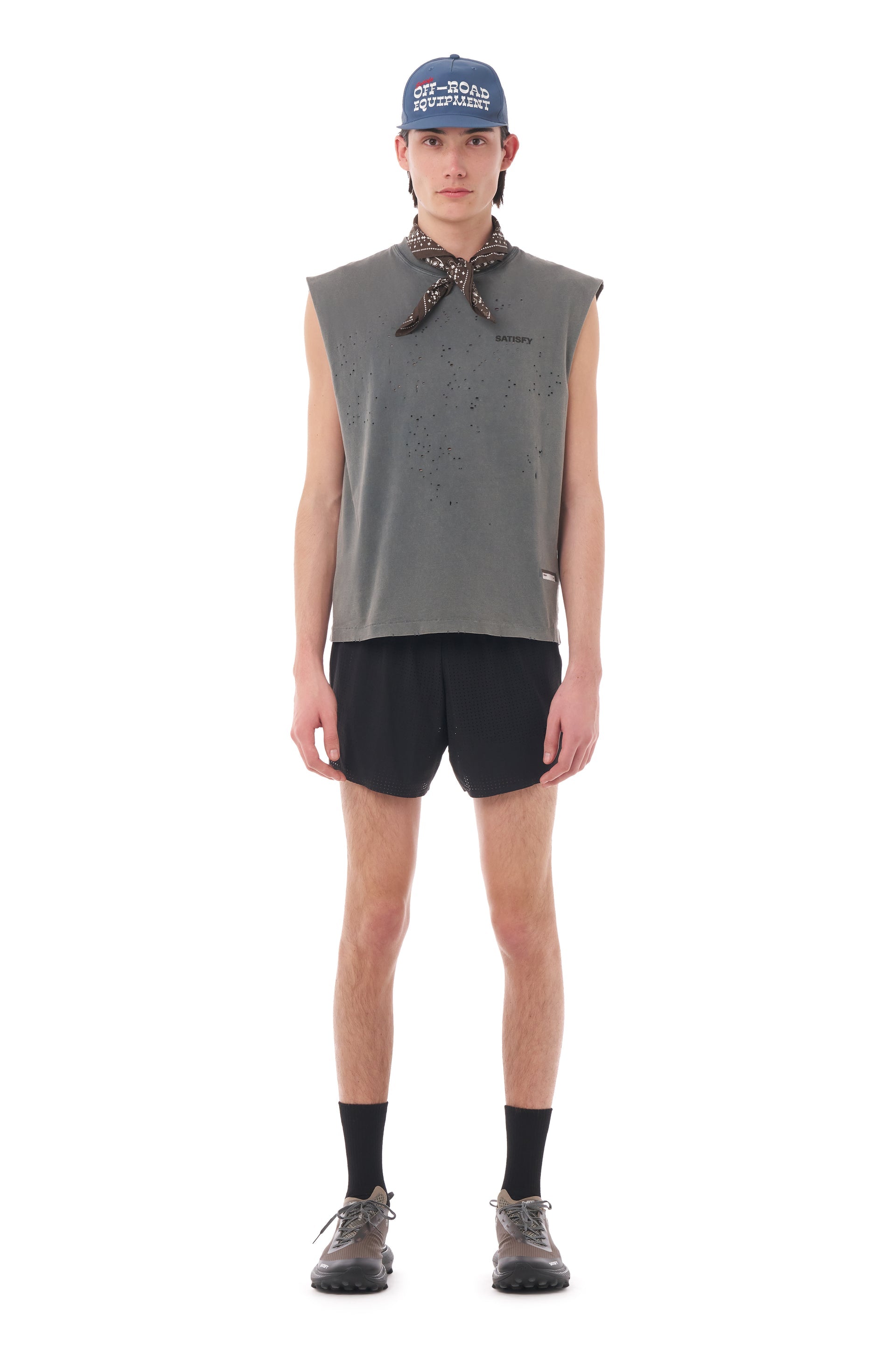 SATISFY - MothTech Muscle Tee - Aged Black
