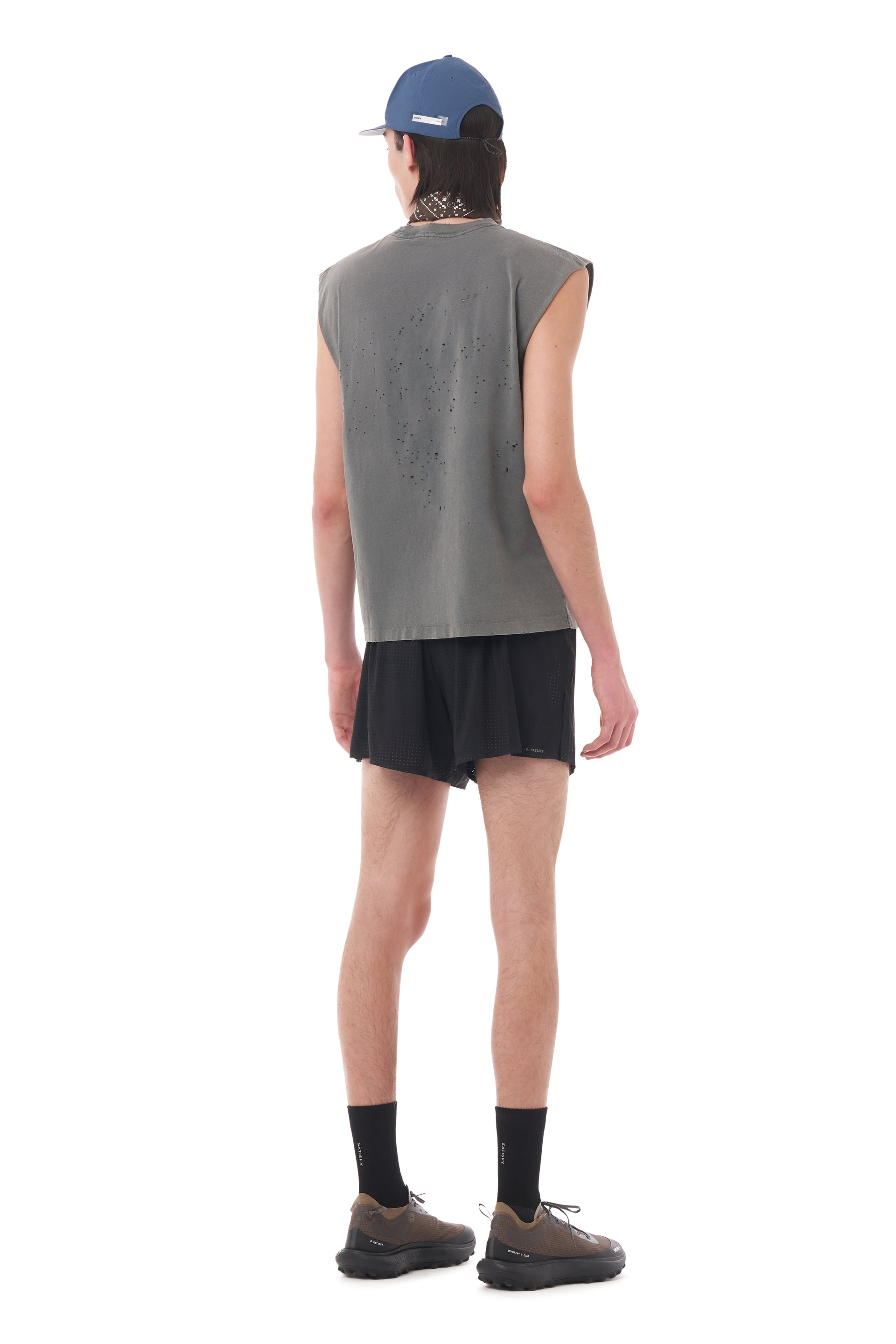 SATISFY - MothTech Muscle Tee - Aged Black