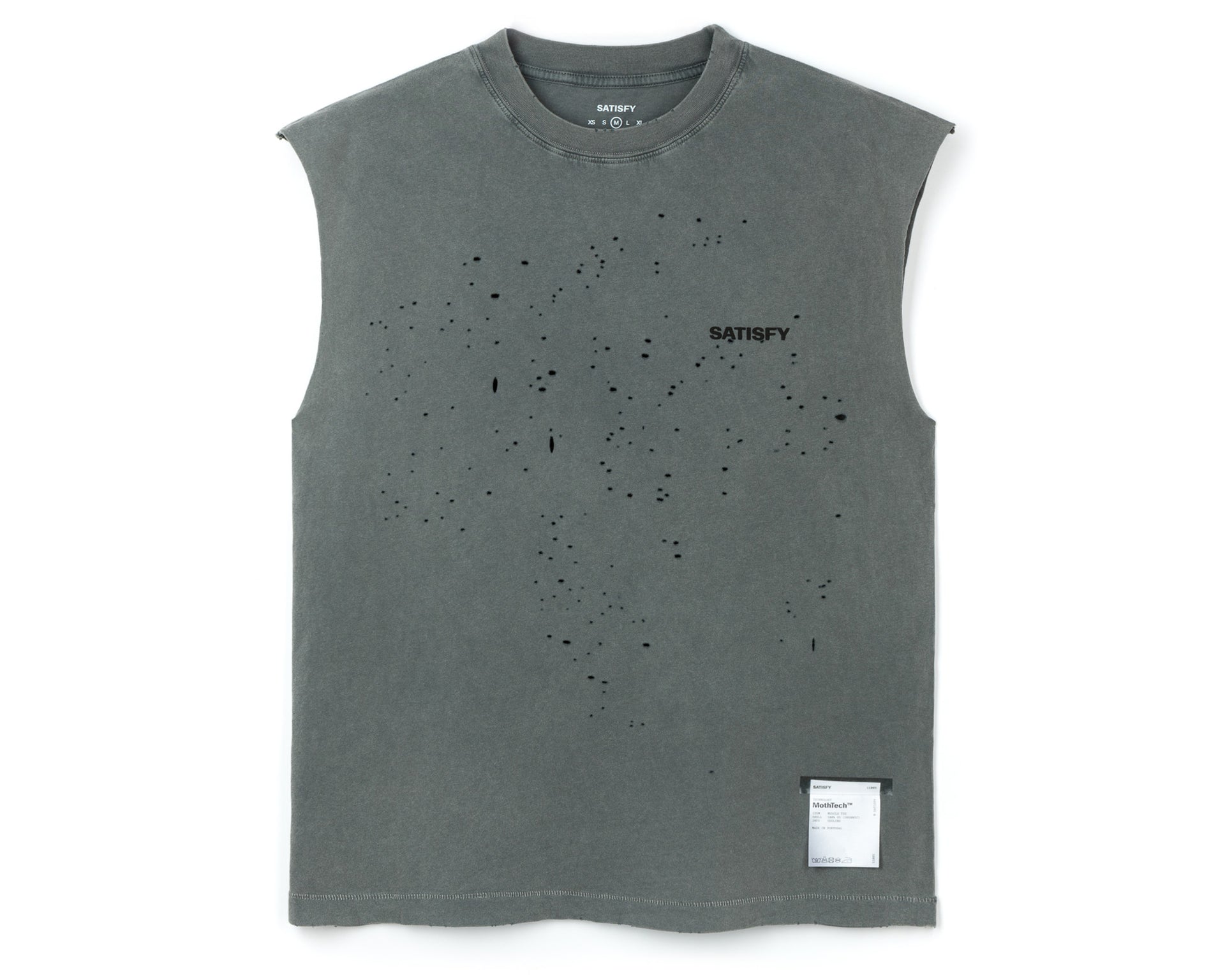 SATISFY - MothTech Muscle Tee - Aged Black