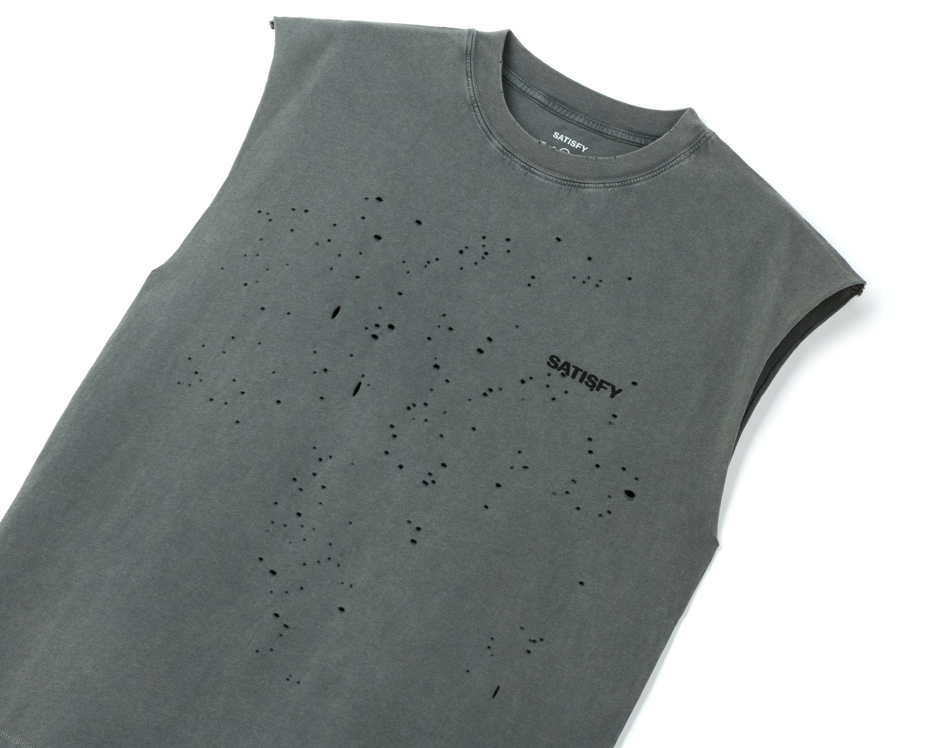 SATISFY - MothTech Muscle Tee - Aged Black