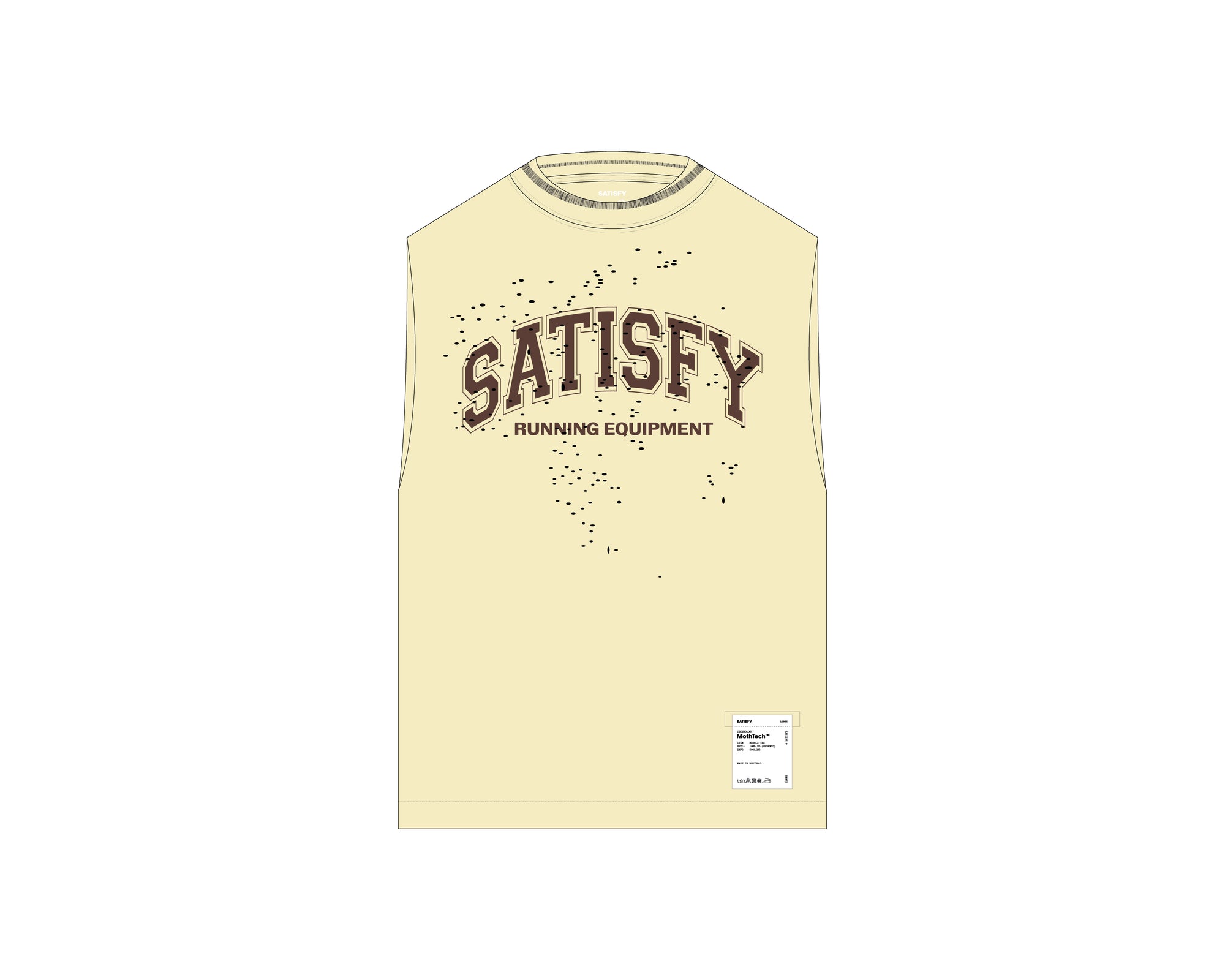 SATISFY - MothTech™ Muscle Tee - Aged Transparent Yellow