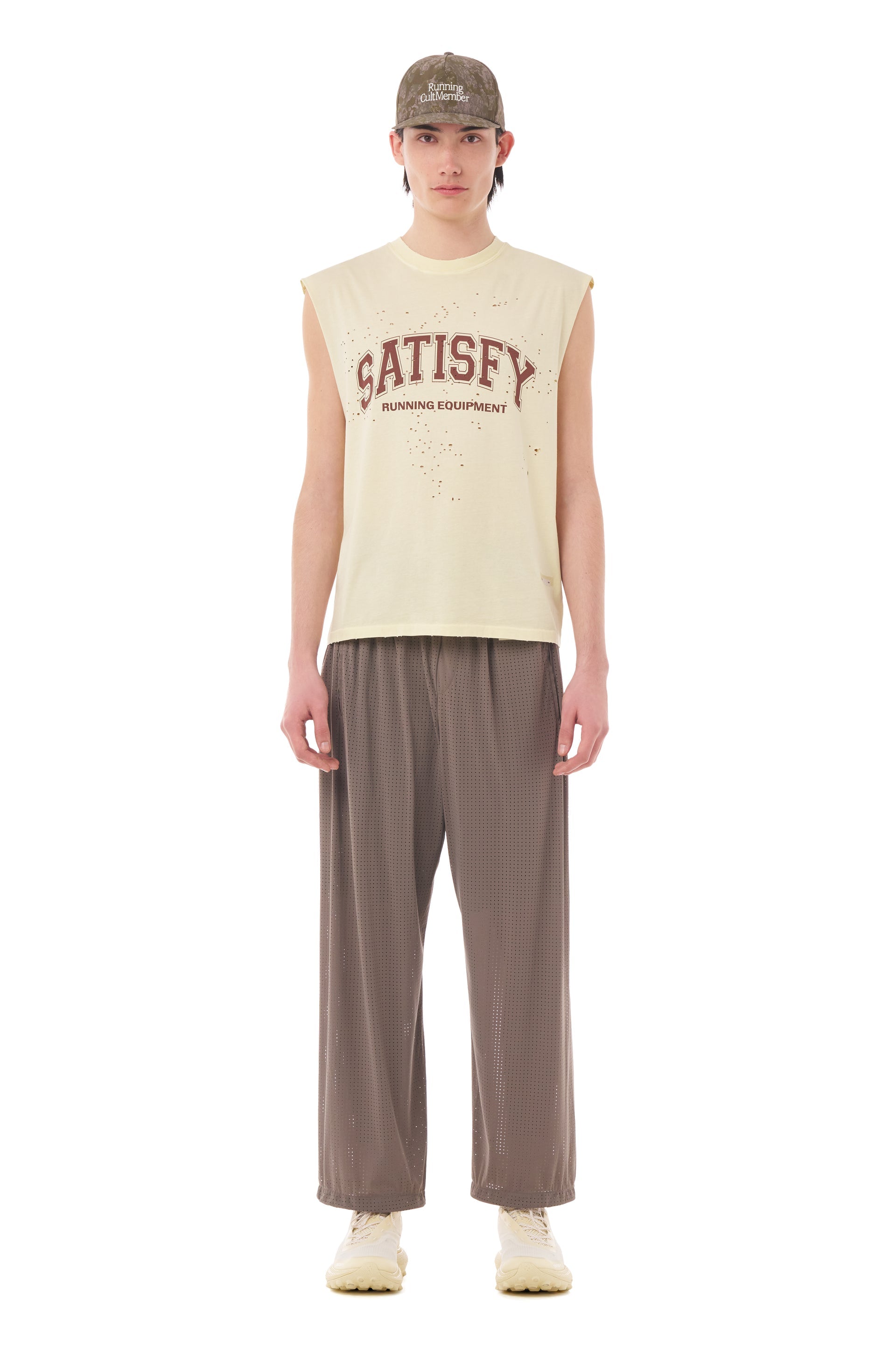SATISFY - MothTech™ Muscle Tee - Aged Transparent Yellow