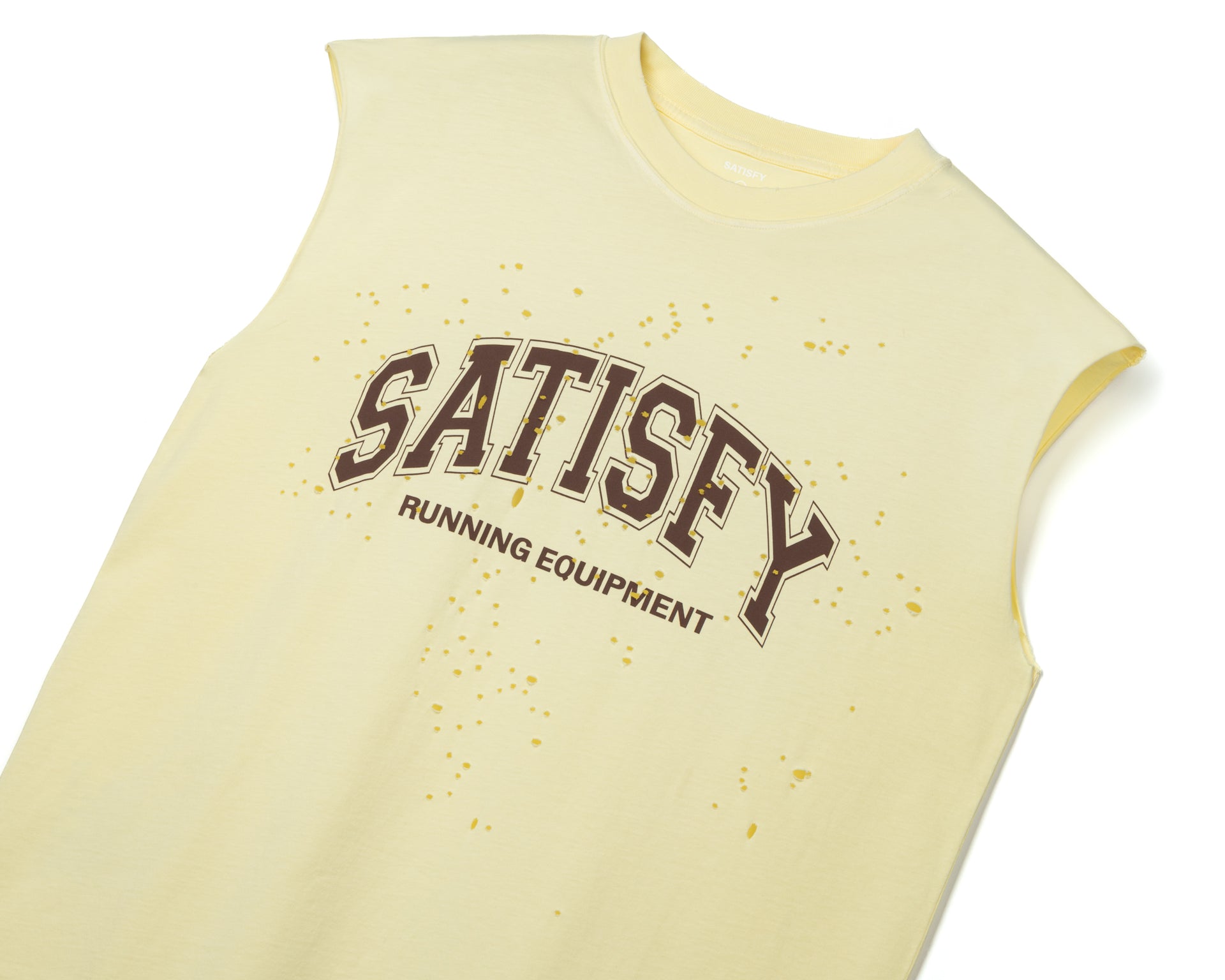 SATISFY - MothTech™ Muscle Tee - Aged Transparent Yellow