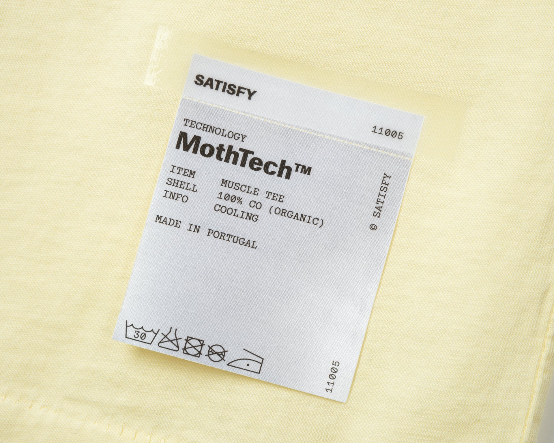 SATISFY - MothTech™ Muscle Tee - Aged Transparent Yellow