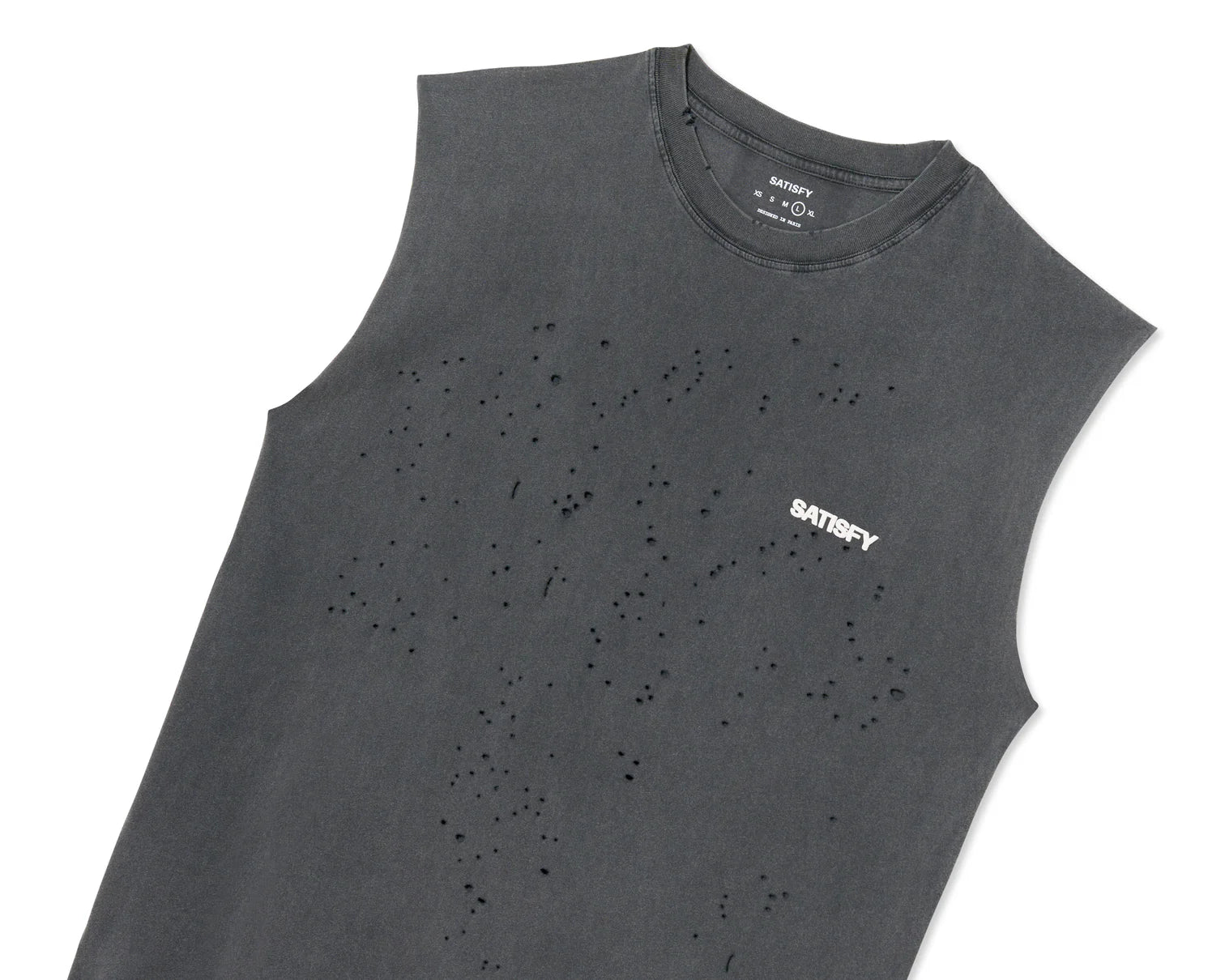 SATISFY - MothTech Muscle Tee - Aged Black