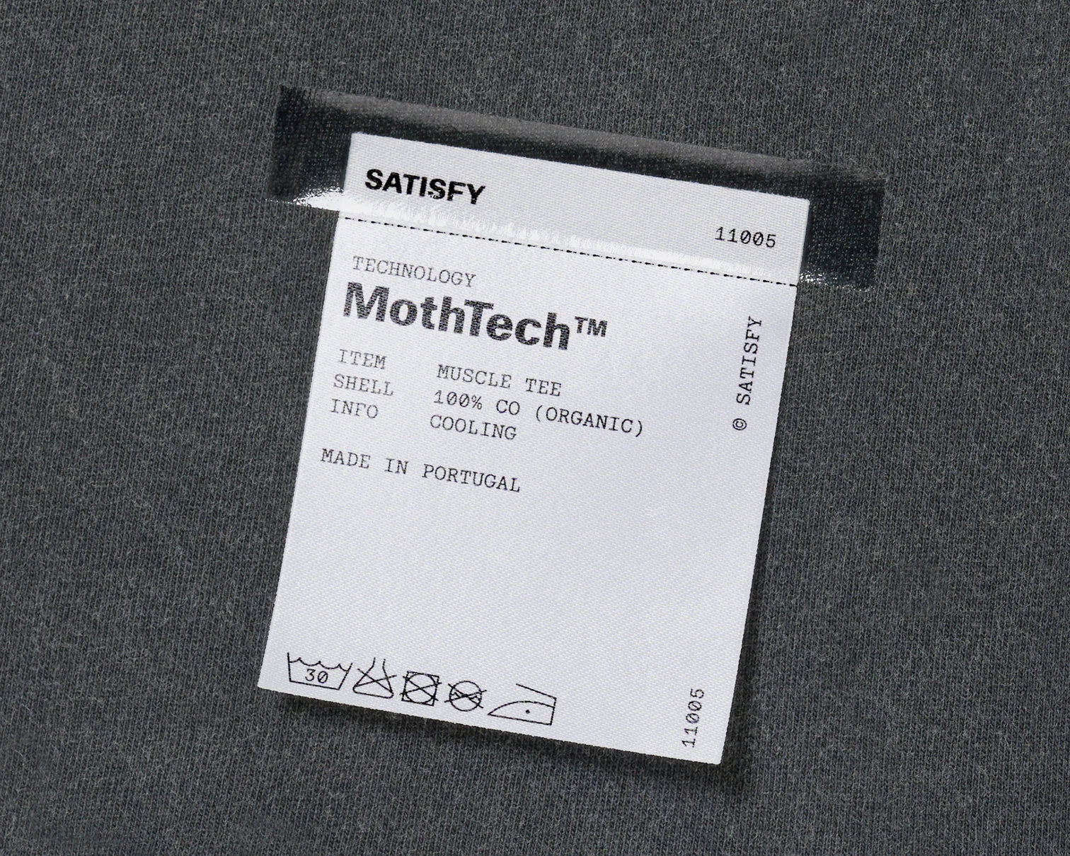 SATISFY - MothTech Muscle Tee - Aged Black