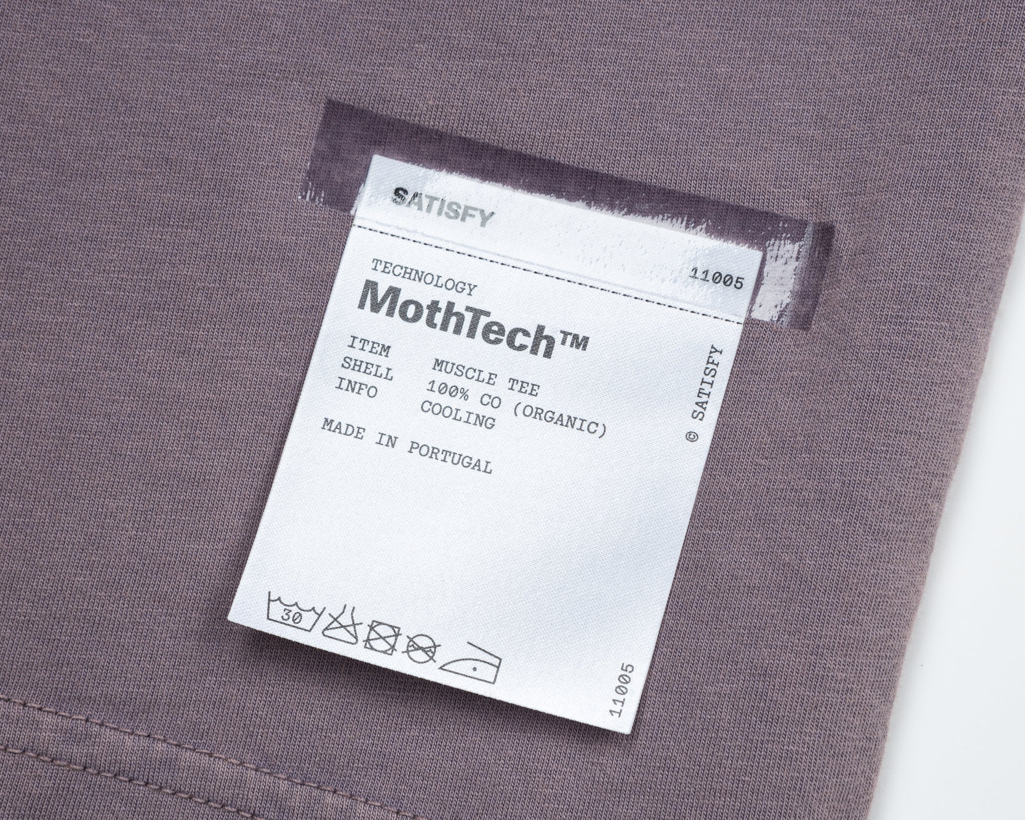 SATISFY - MothTech Muscle Tee - Aged Purple Sage