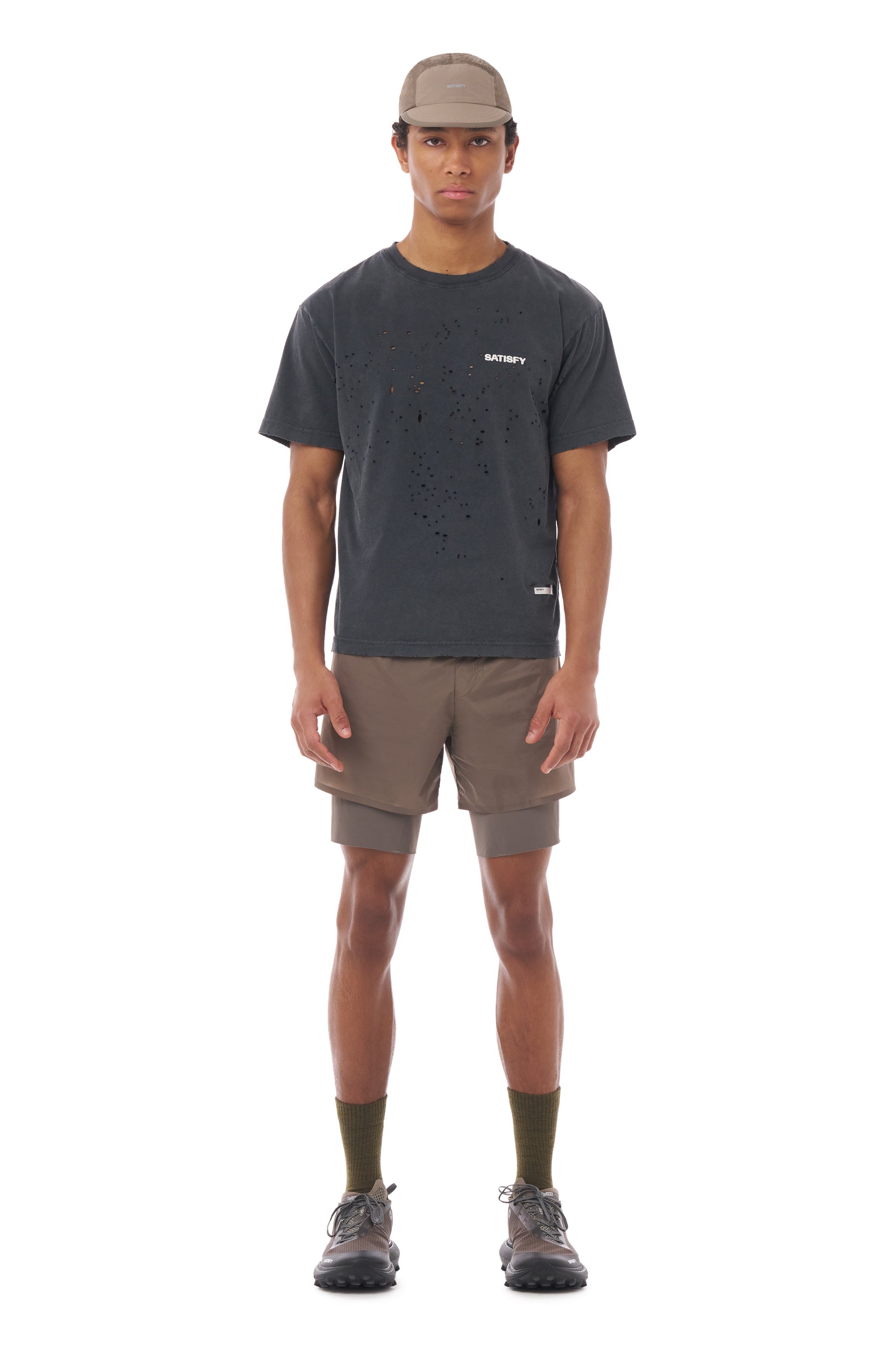 SATISFY - MothTech™ T-Shirt  - Aged Black Satisfy