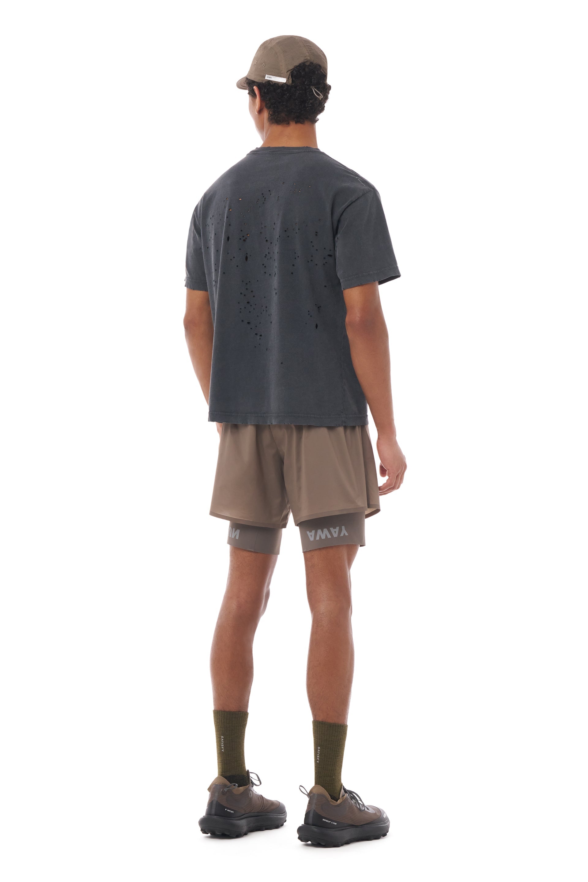 SATISFY - MothTech™ T-Shirt  - Aged Black Satisfy