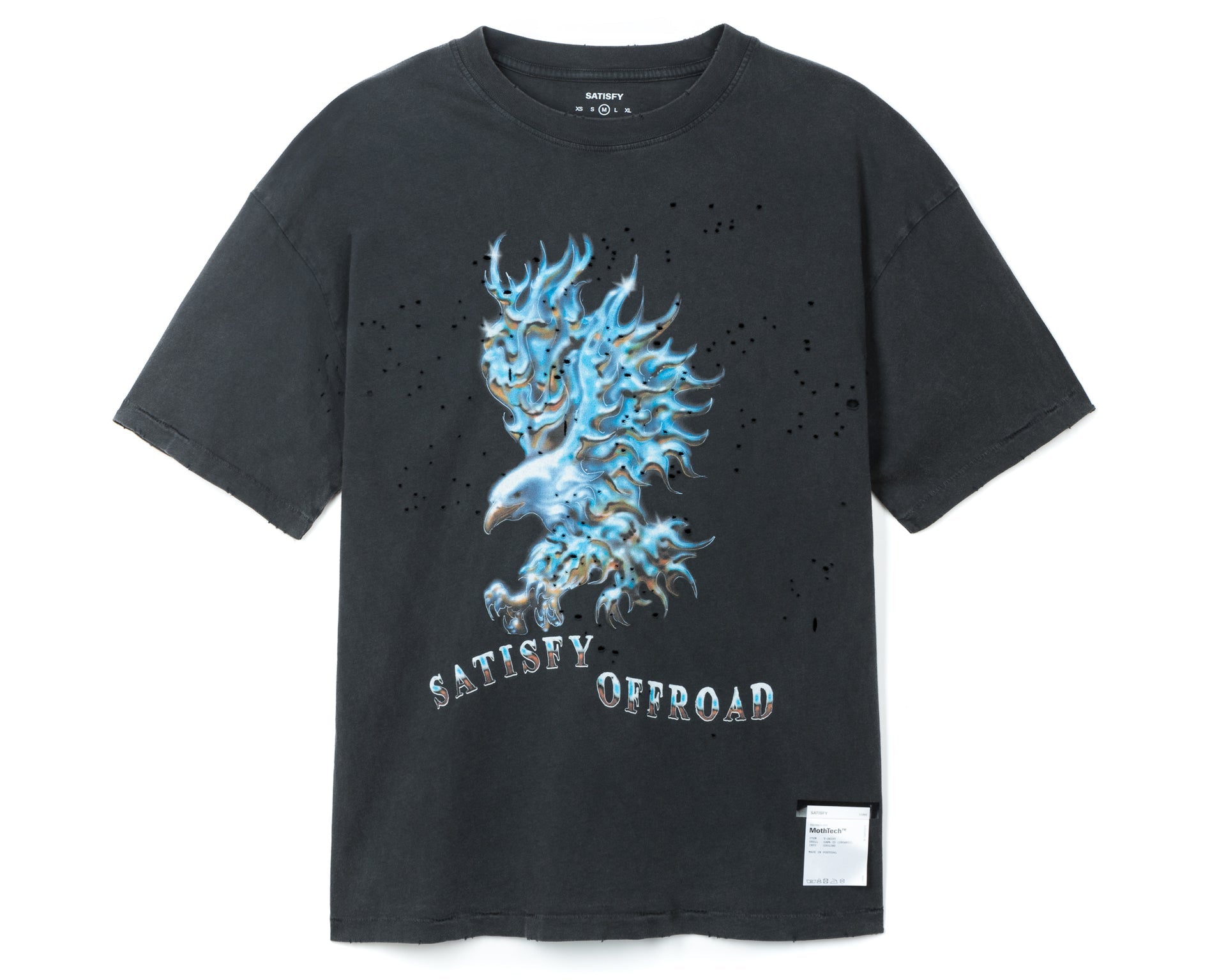 SATISFY - MothTech™ T-Shirt  - Aged Black Eagle