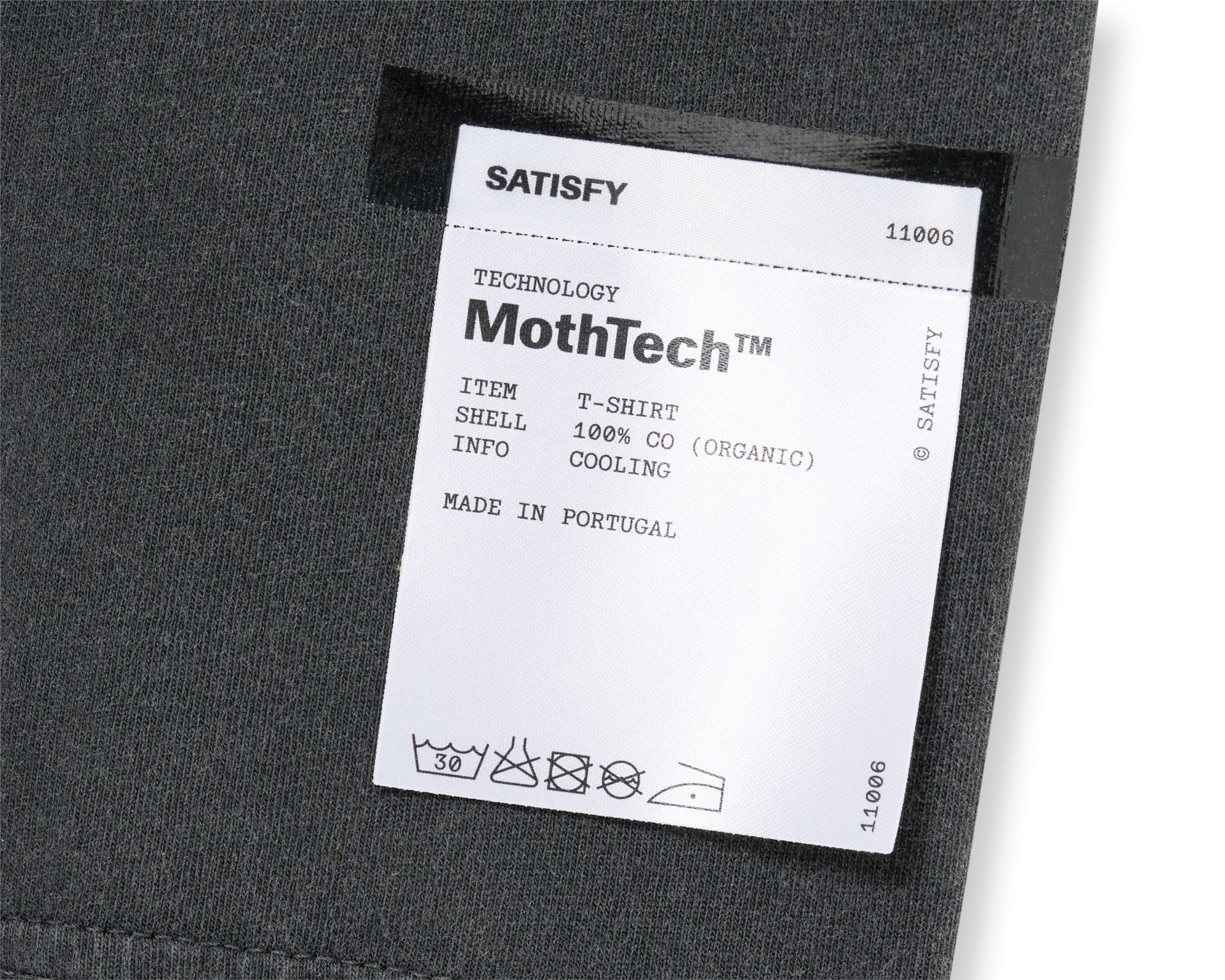 SATISFY - MothTech™ T-Shirt  - Aged Black Satisfy