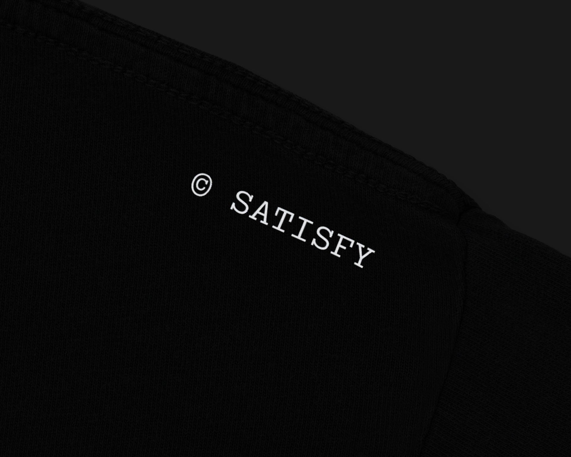 SATISFY - MothTech™ T-Shirt  - Aged Black Satisfy