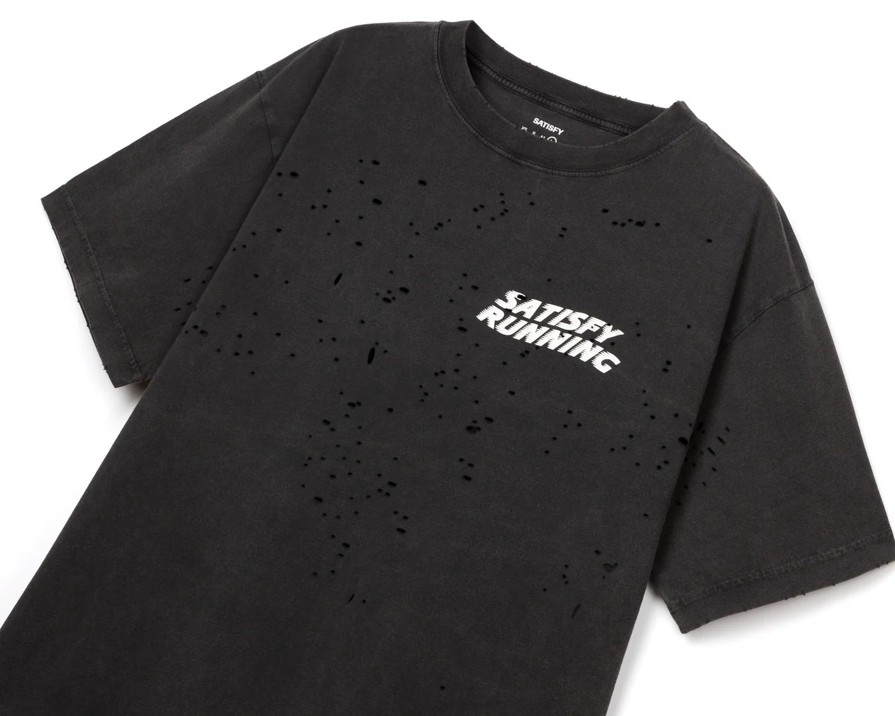 SATISFY - MothTech™ T-Shirt  - Aged Black - Wavy