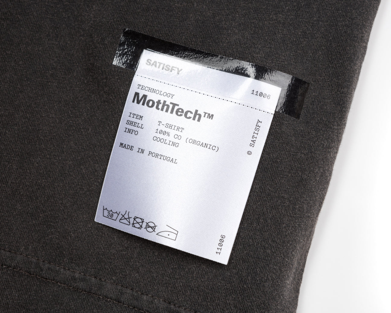 SATISFY - MothTech™ T-Shirt  - Aged Black - Wavy