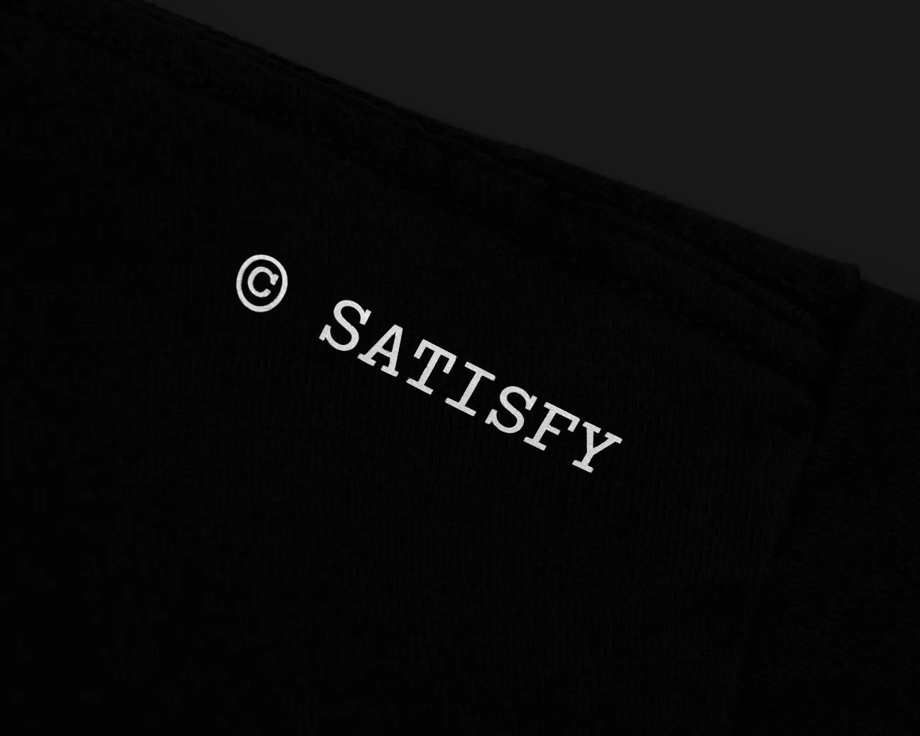 SATISFY - MothTech™ T-Shirt  - Aged Black - Wavy