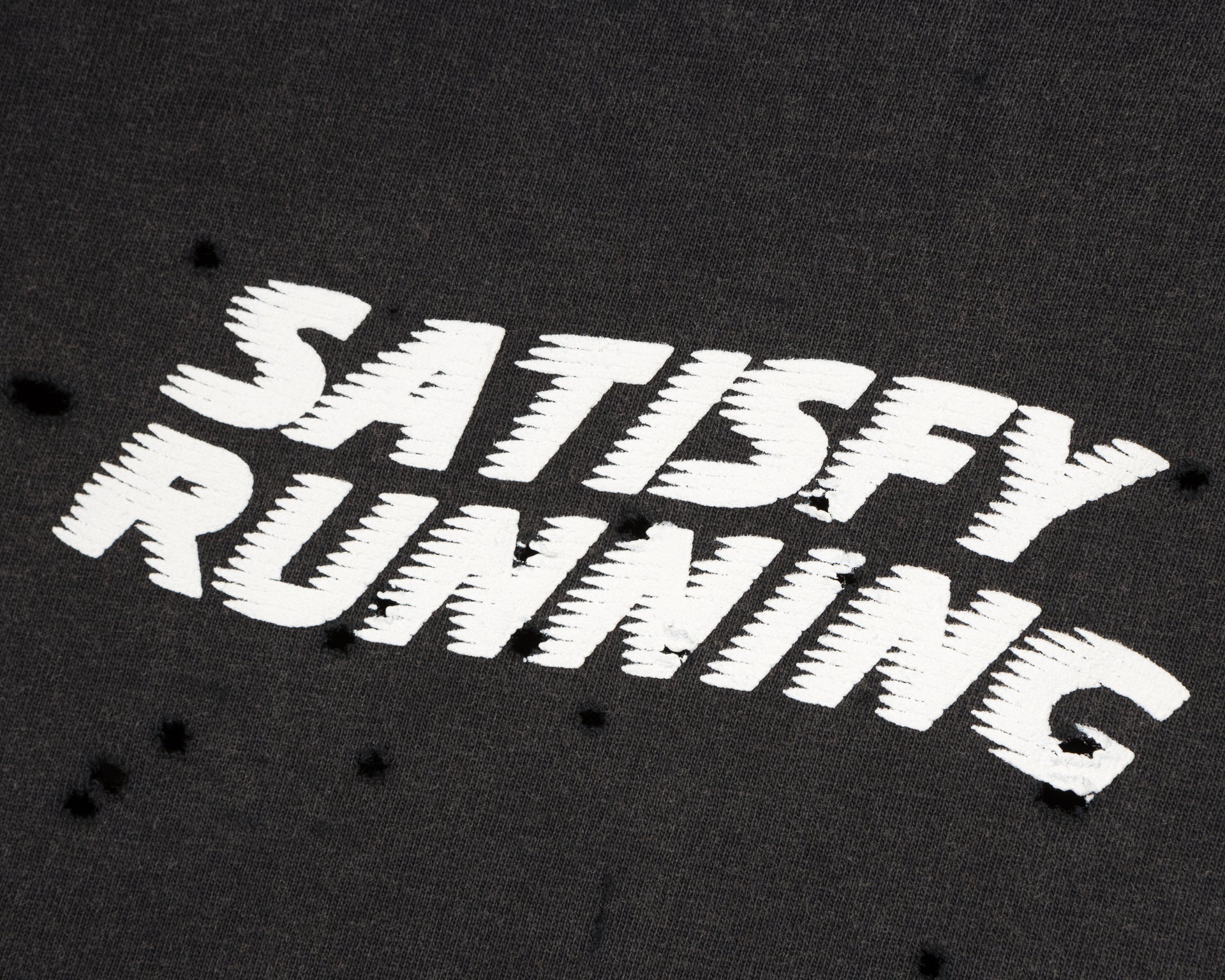 SATISFY - MothTech™ T-Shirt  - Aged Black Satisfy Running