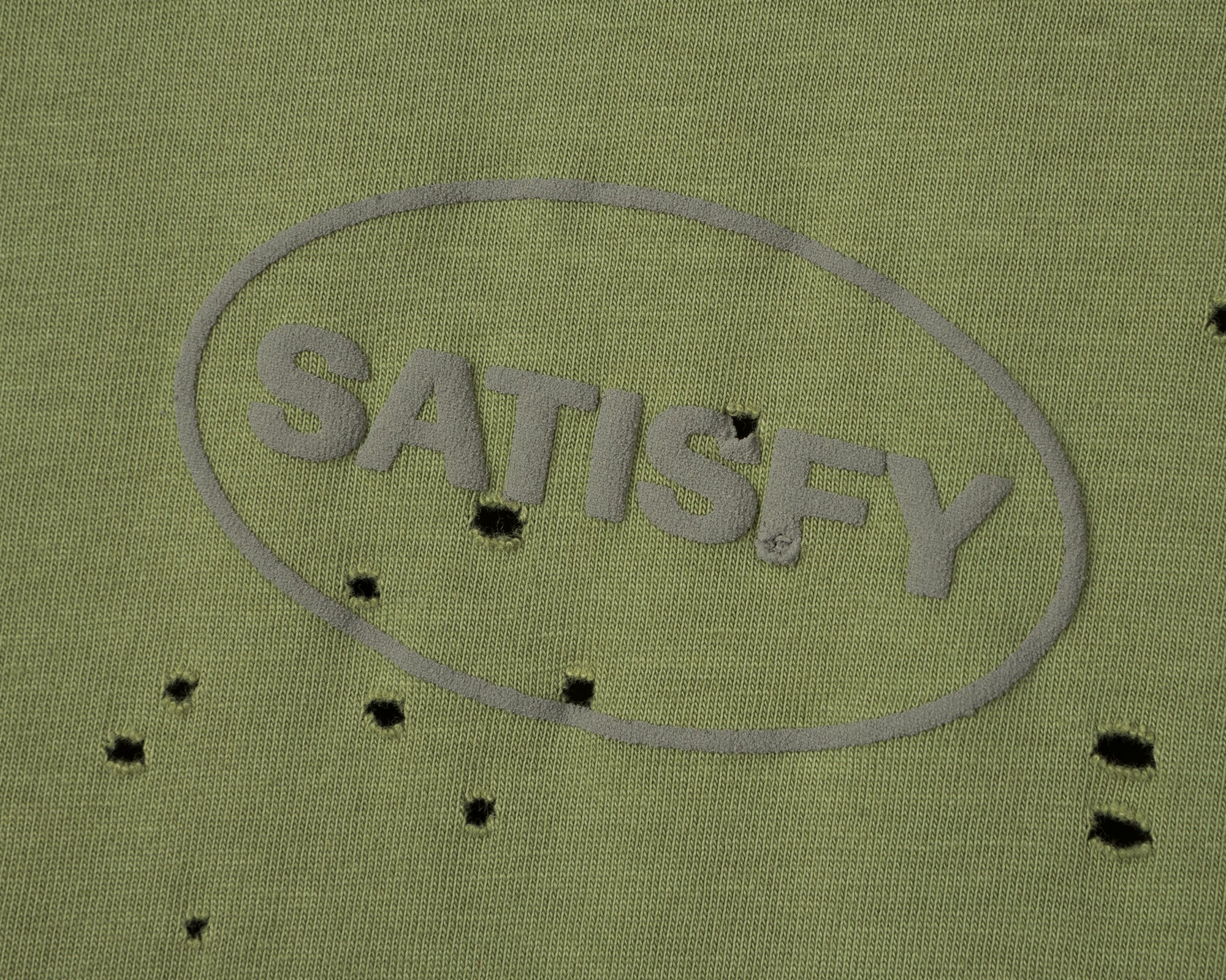 SATISFY - MothTech T-shirt - Aged Mosstone