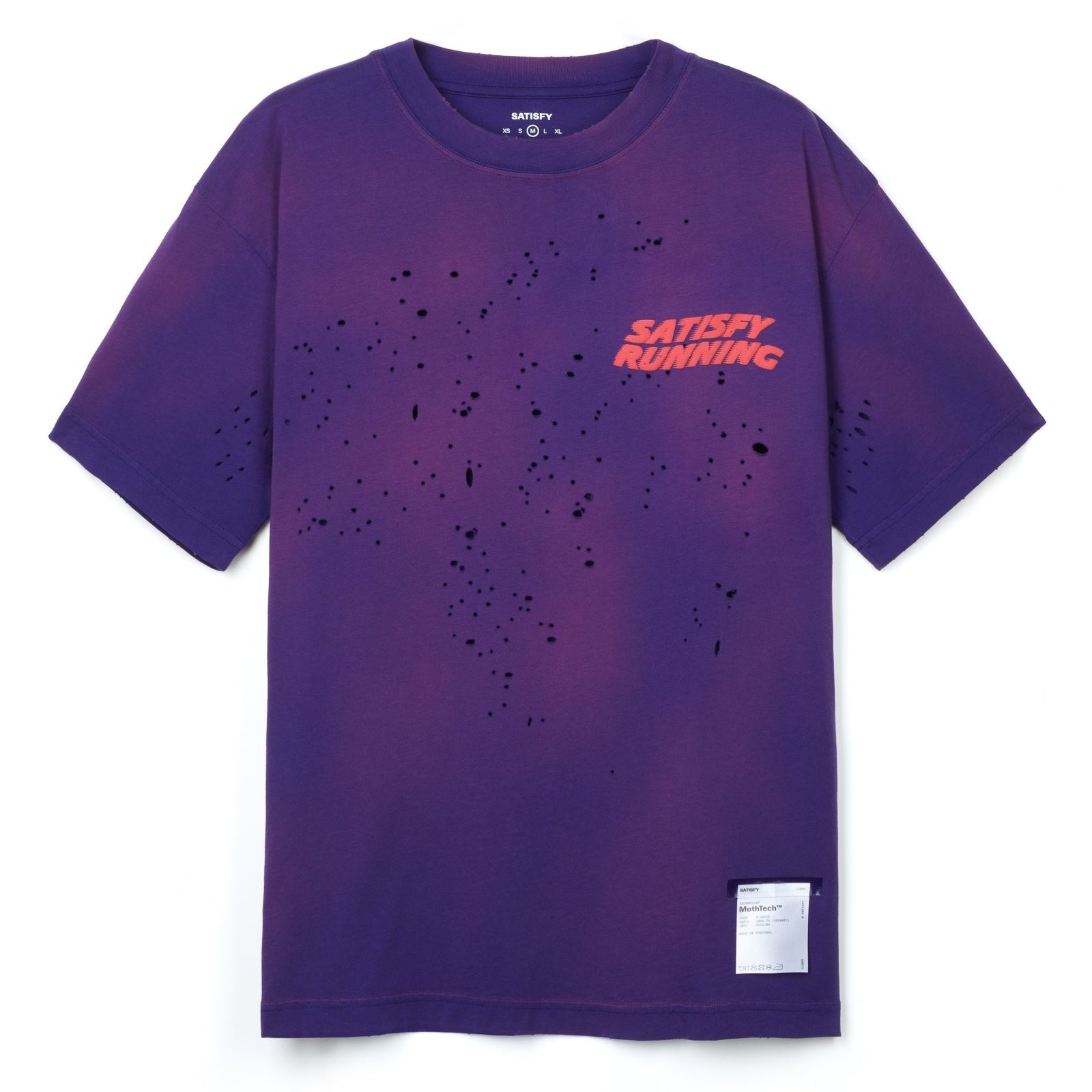 SATISFY - MothTech T-shirt - Sun-Bleach Acid Purple