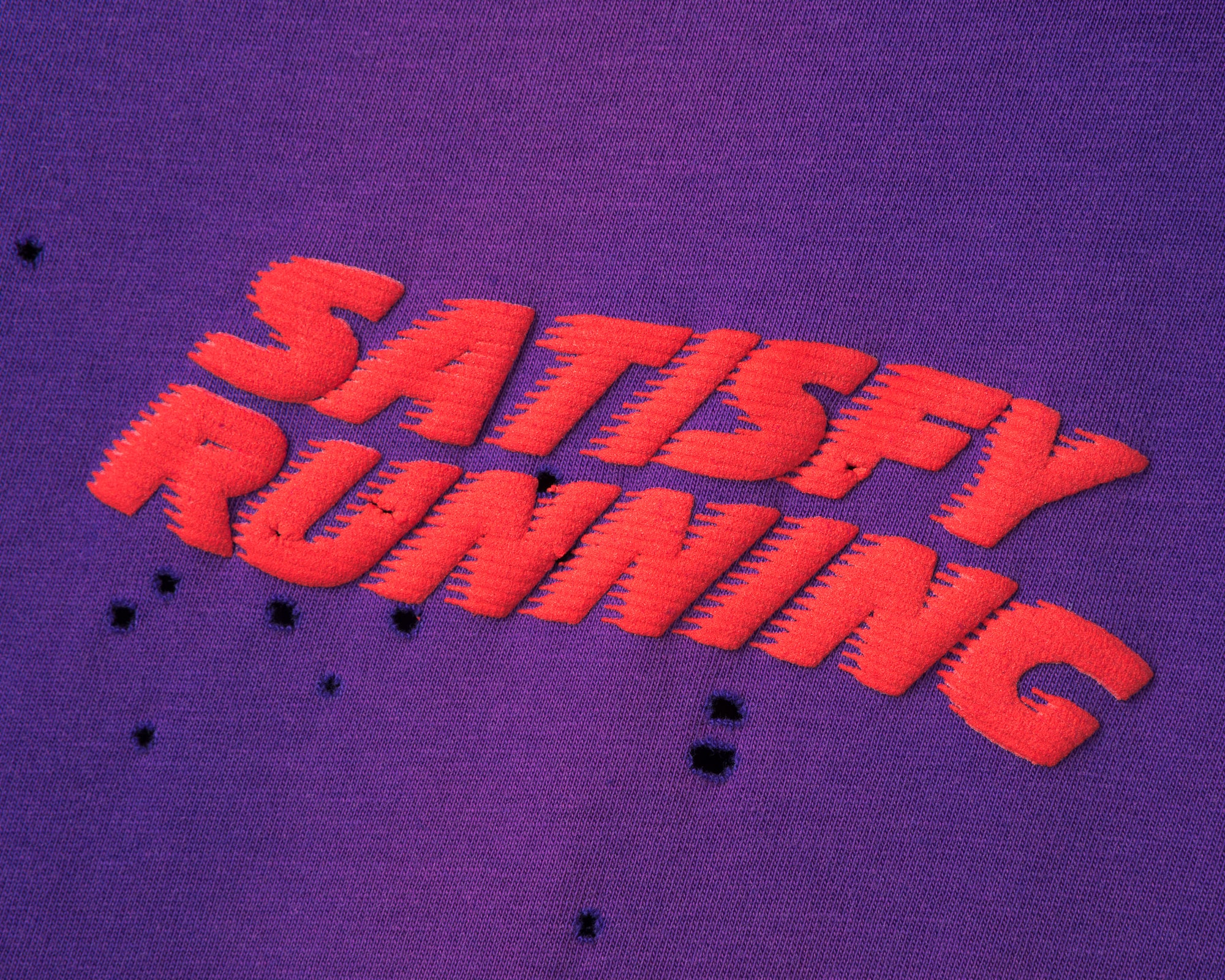 SATISFY - MothTech T-shirt - Sun-Bleach Acid Purple