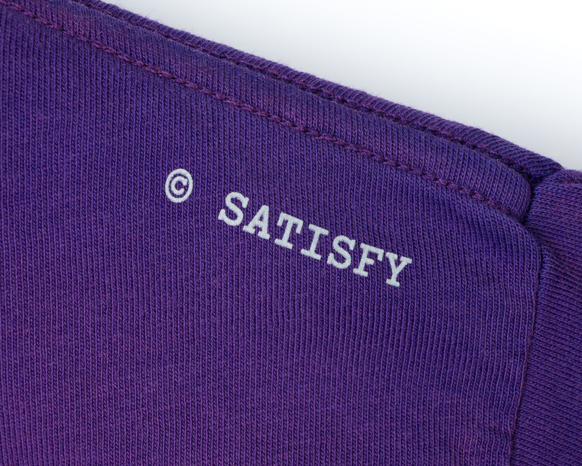 SATISFY - MothTech T-shirt - Sun-Bleach Acid Purple