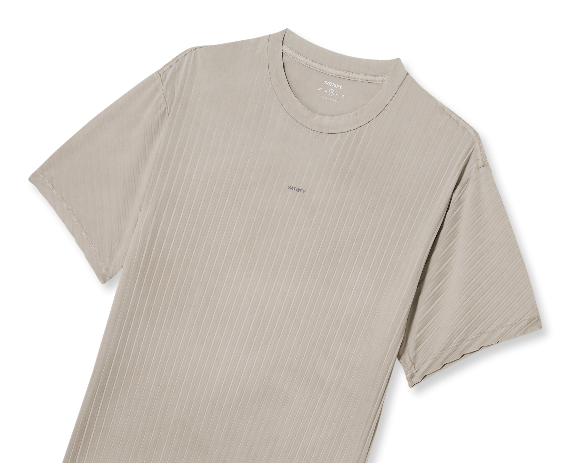 SATISFY - AuraLite Pleated T-Shirt - Mineral Dune