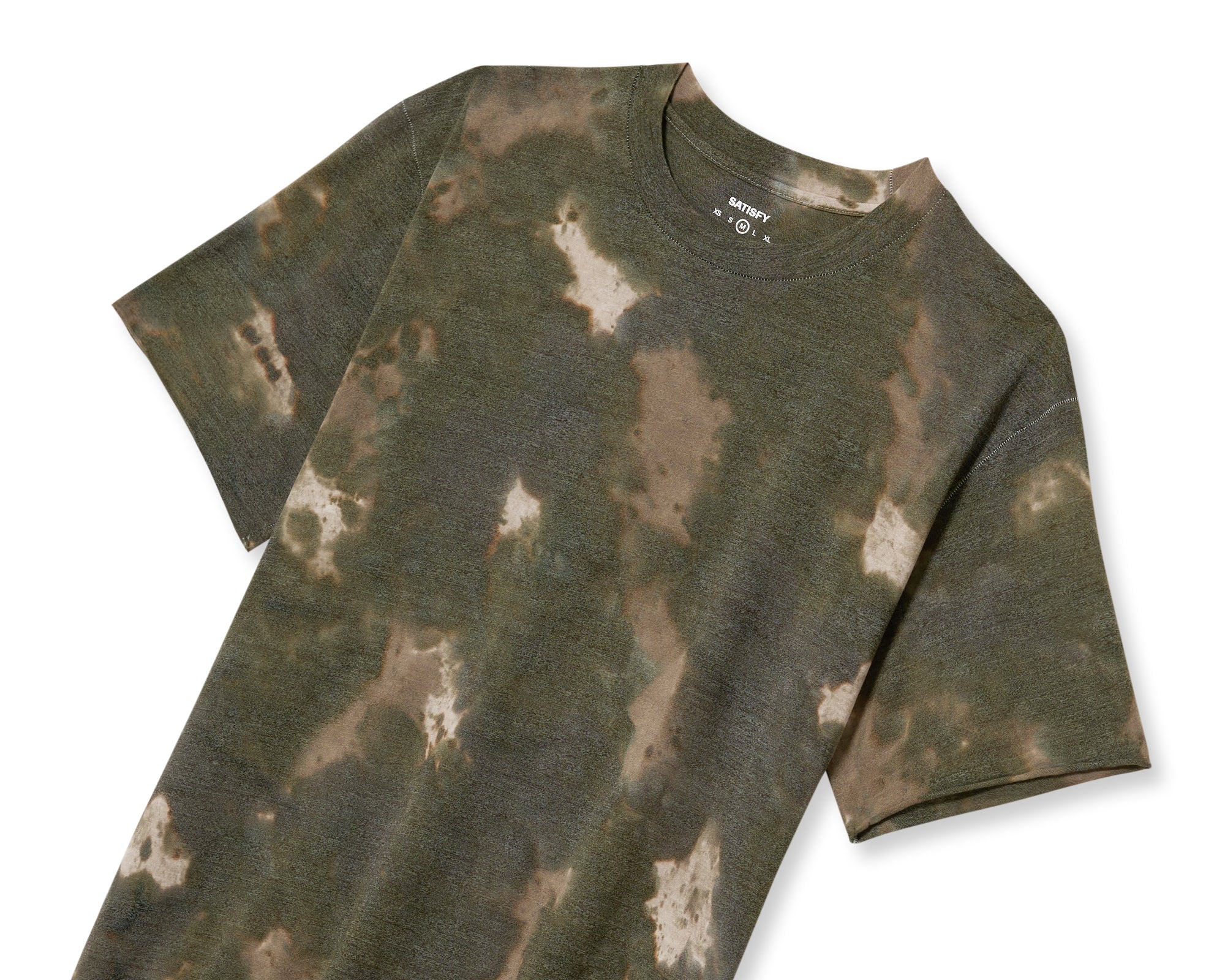 SATISFY - Merino Cordura T-Shirt - Batik Military Olive