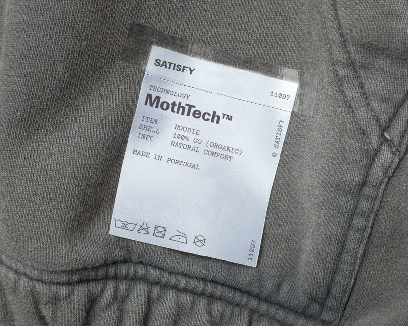 SATISFY - MothTech™ Hoodie  - Faded Black