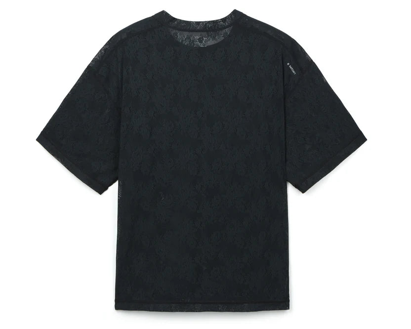SATISFY - Space-Lace T-Shirt  - Black